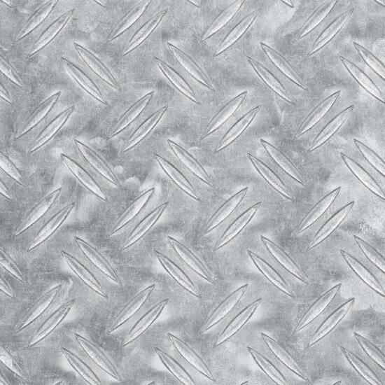 Tôle aluminium grain de riz brut gris L.1000 x l.600 mm, Ep.2.5 mm - 2