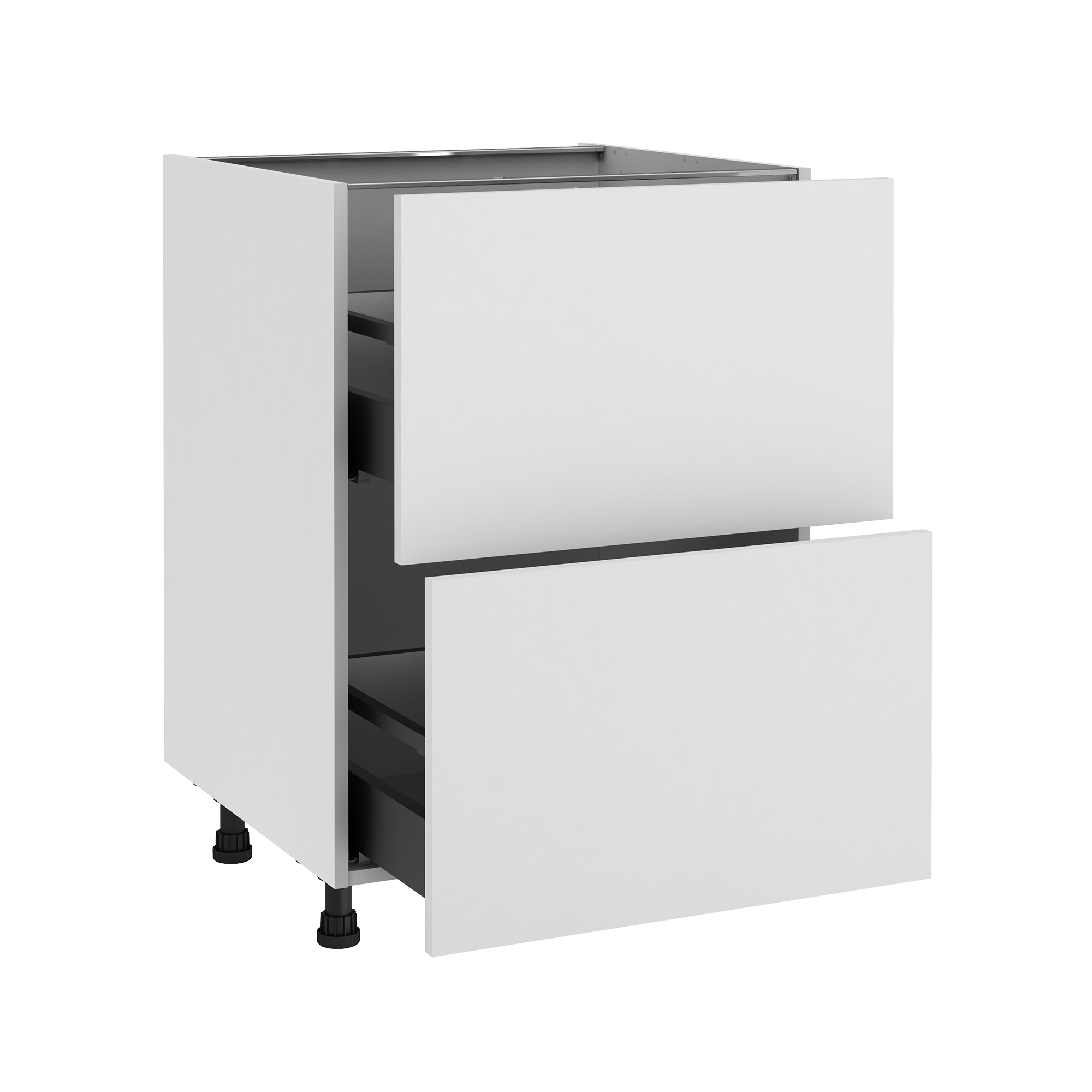 Mueble bajo de cocina delinia id sofía blanco 76,8x45 cm 2 cac