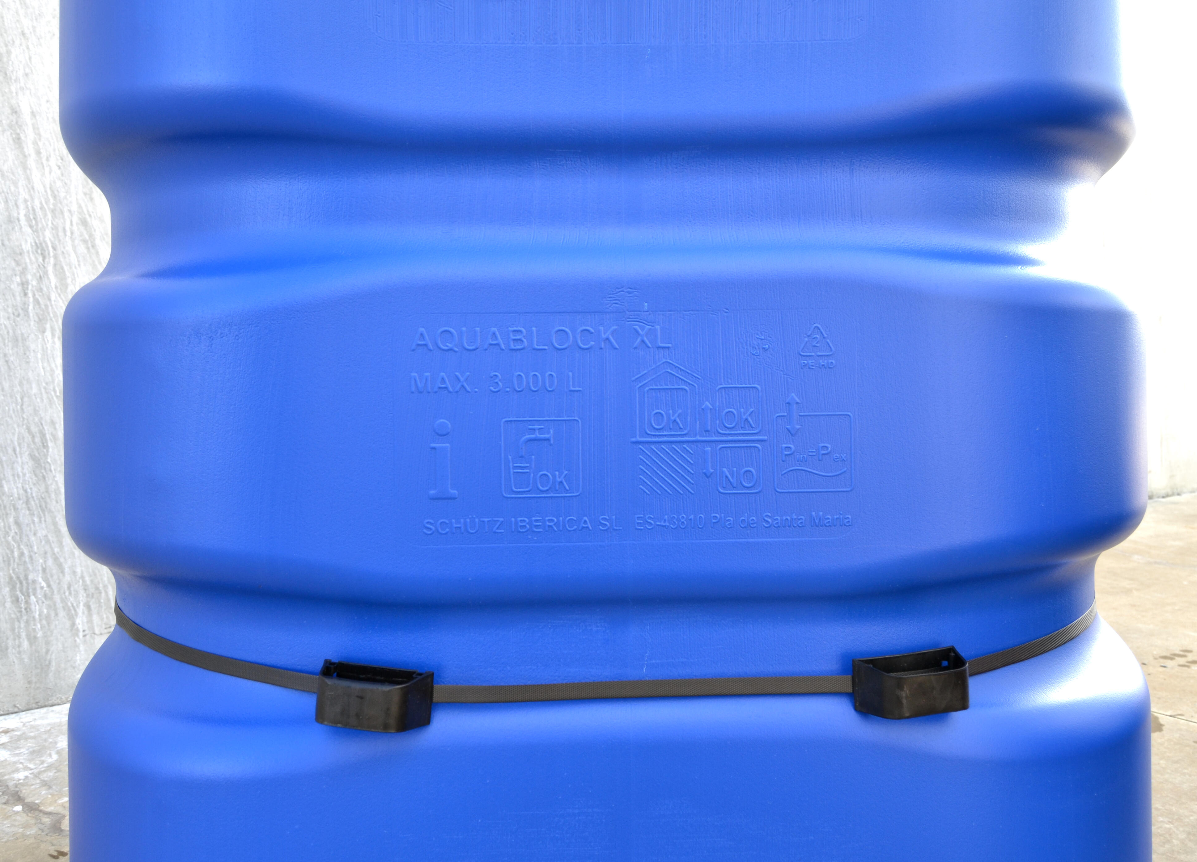 Récupérateur d'eau Aquablock SCHUTZ XL rectangulaire bleu , 3000 l - 13