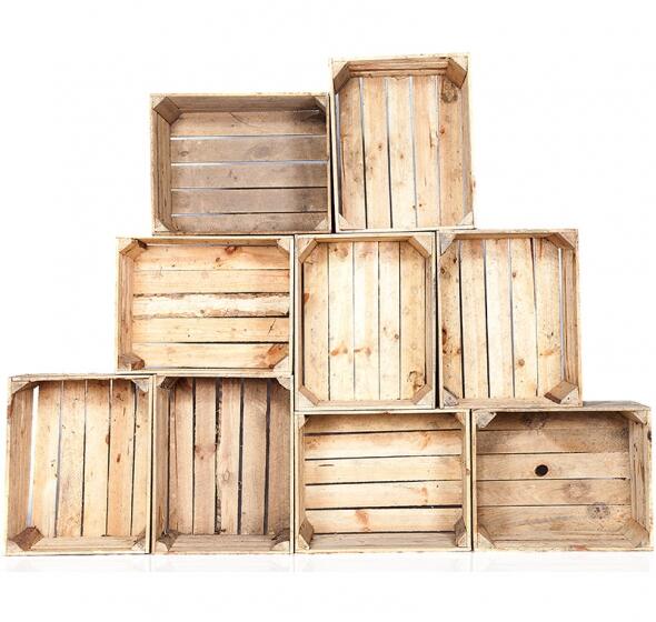 Plateau De Service En Bois, Plateau En Bois Carré Divisé Multi-Compartiments Plateau De Tri