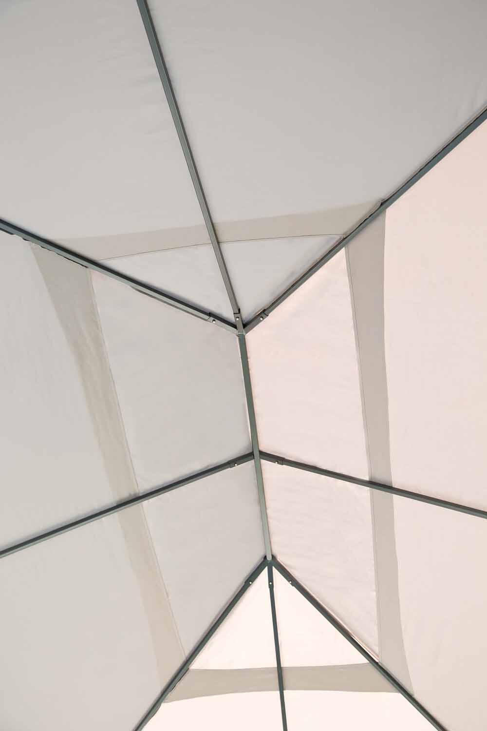 Tonnelle autoportant Ysis NATERIAL aluminium gris anthracite, 11.93 m² - 6