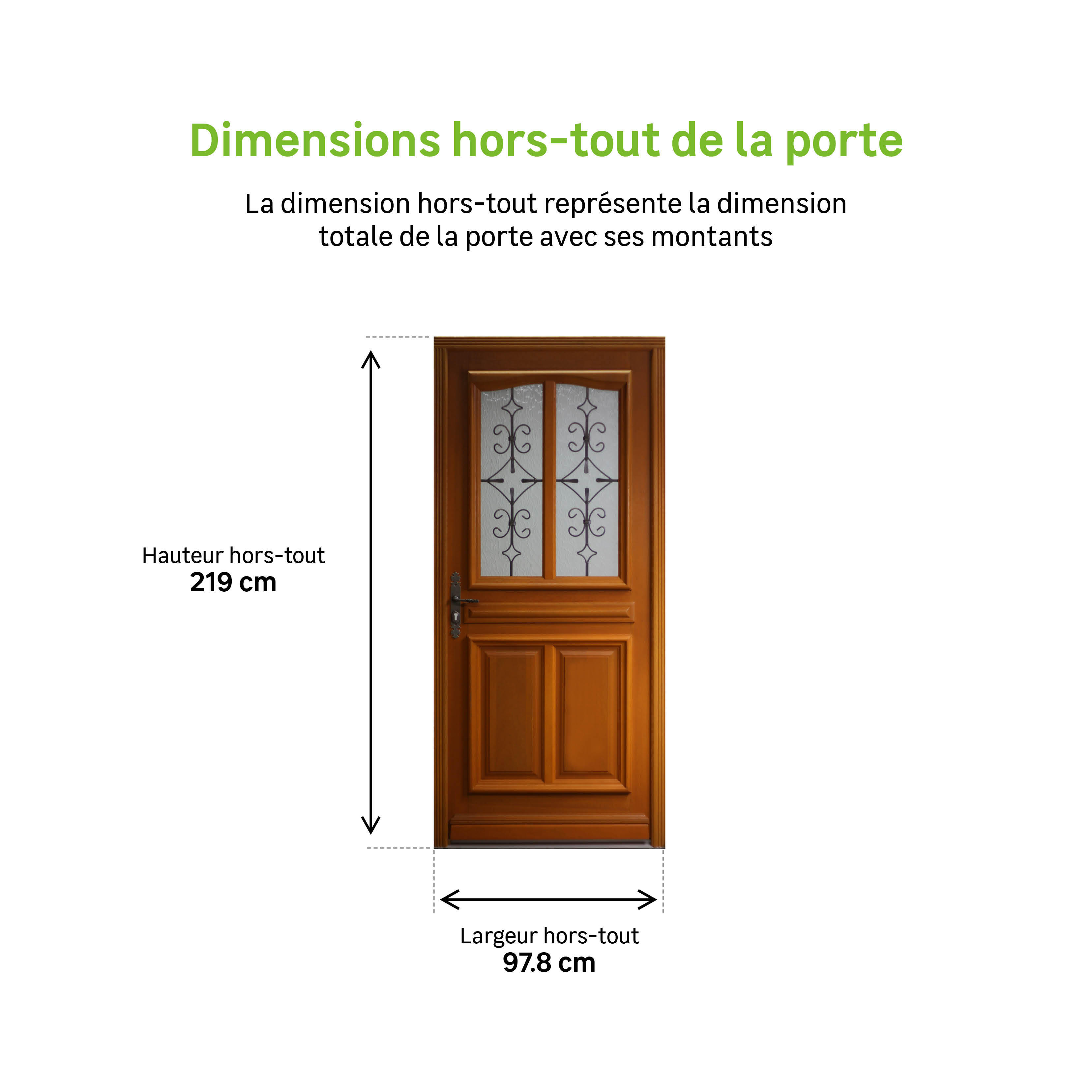Porte d'entrée Bois meranti Maltes Primo H.215 x l.90 cm vitrée , pou. droit - 3