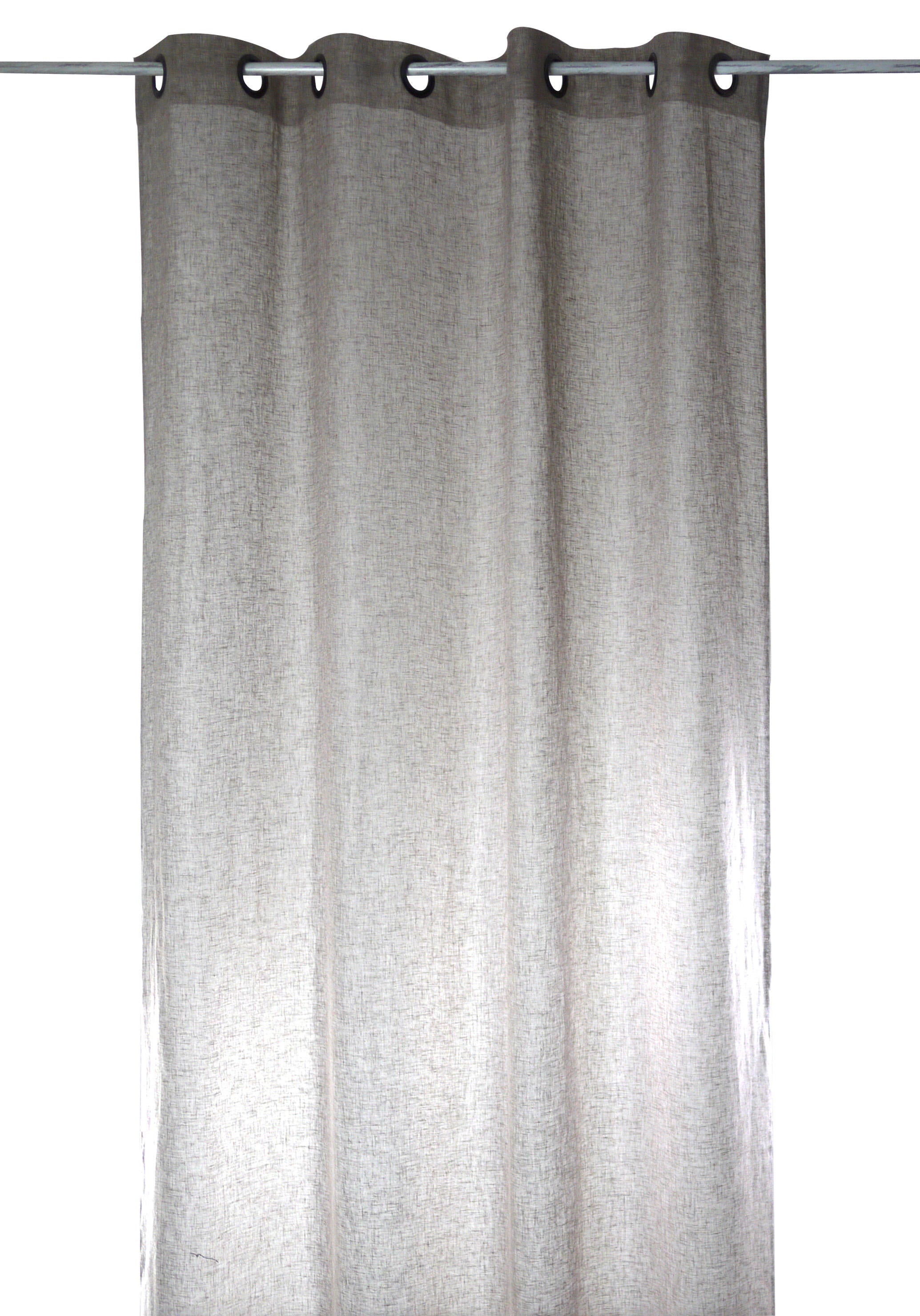 Voilage tamisant, Kaolin, gris H.240 x l.150 cm - 5