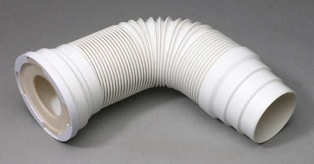 Pipe WC flexible droit Diam. 10 cm L.34/75 cm WIRQUIN
