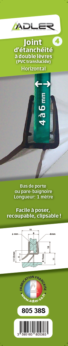 Ibegrif M102-80, Joints D'étanchéité Pour Portes De Douche