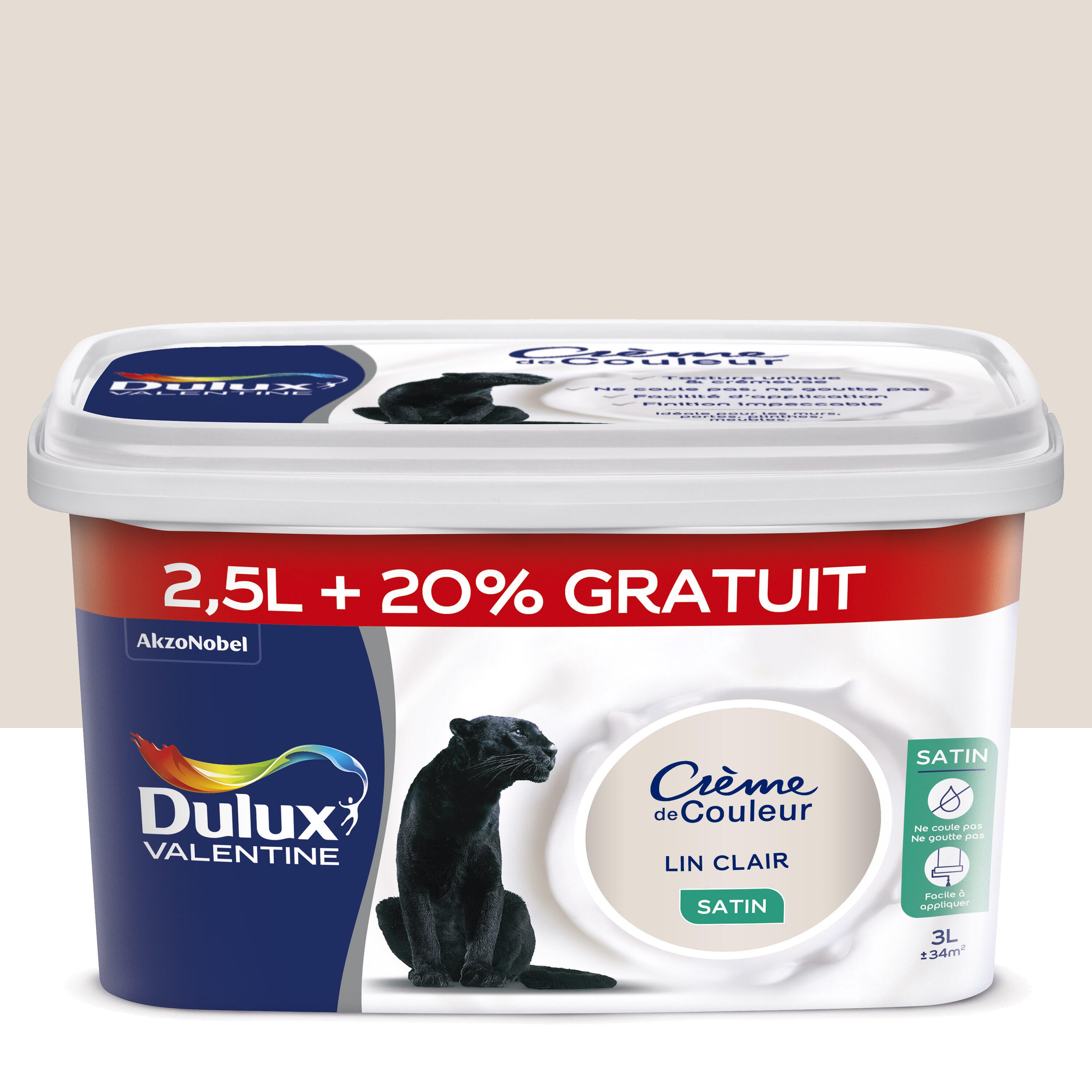 Peinture Mur Boiserie Cr me De Couleur DULUX VALENTINE Lin Clair peinture-mur-boiserie-cr-me-de-couleur-dulux-valentine-lin-clair
