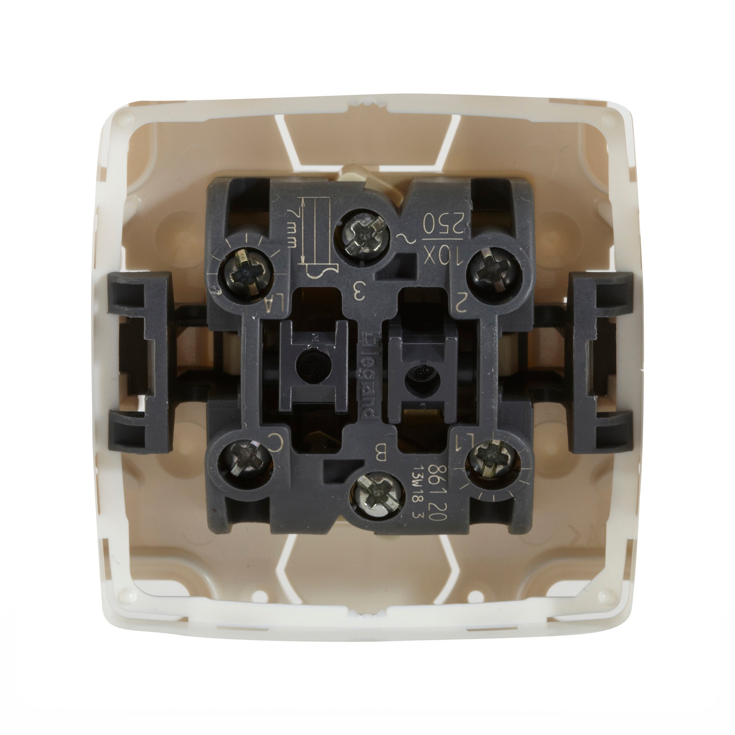Double interrupteur va-et-vient saillie complet, LEGRAND Asl, blanc - 4