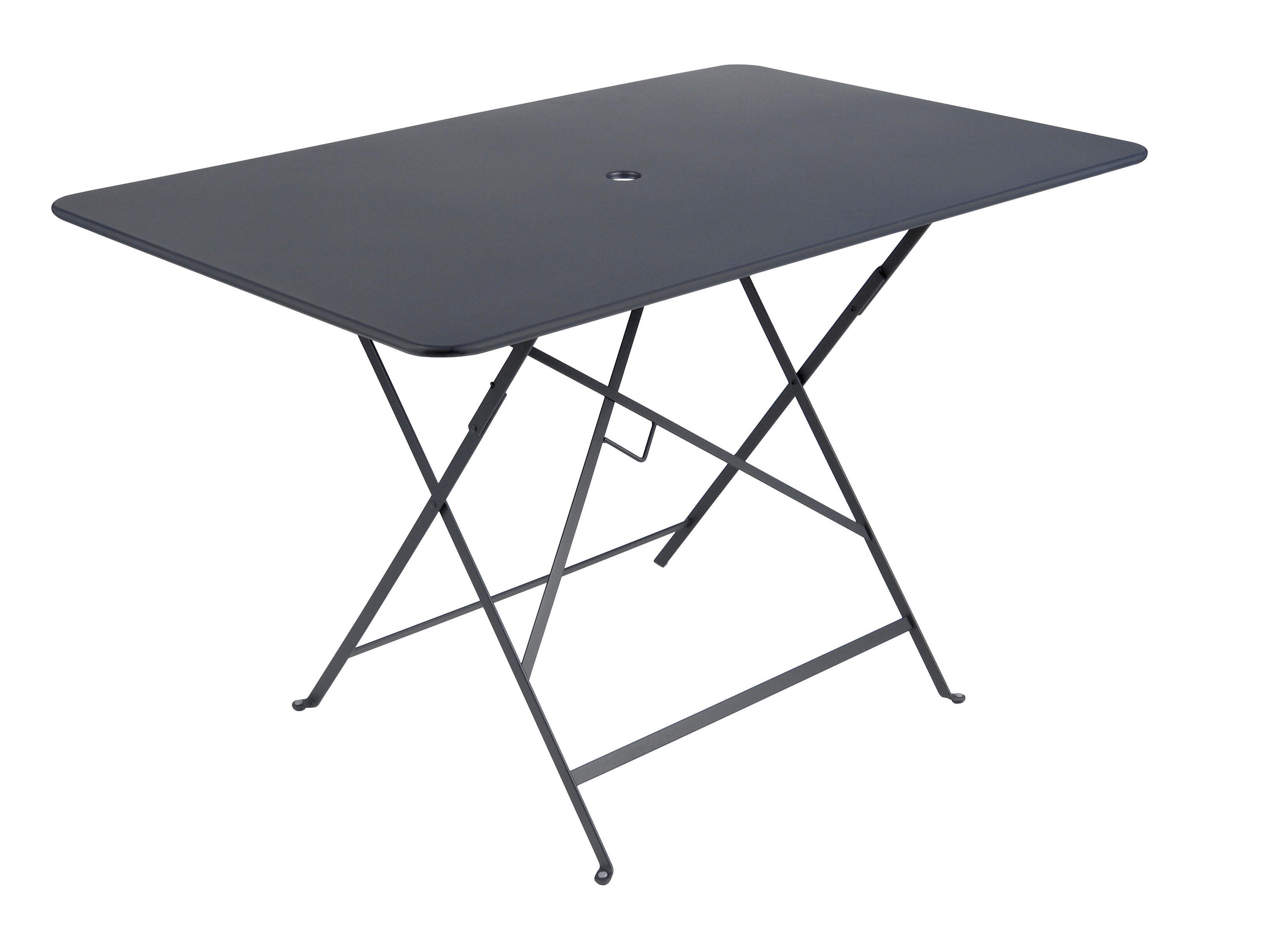 Table de jardin pliante FERMOB Bistro rectangulaire noir 6 personnes ...