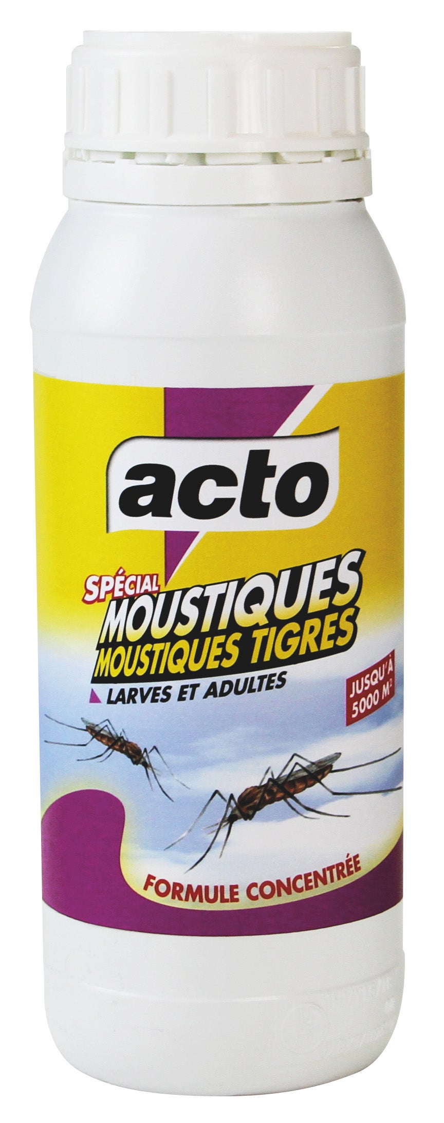 LIQUIDE CONCENTRÉ SPÉCIAL MOUSTIQUES & LARVES - TRAITE 5 000 m² !