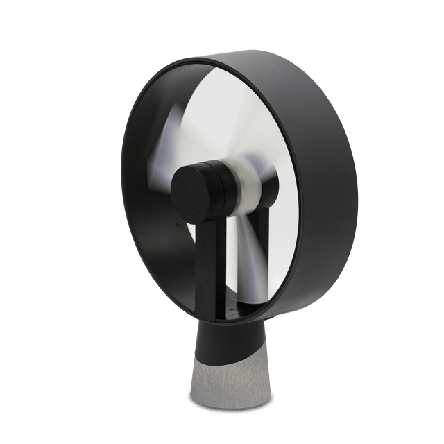 Ventilateur à poser, AIR AND ME, Airain noir 5 W, D22.2 cm