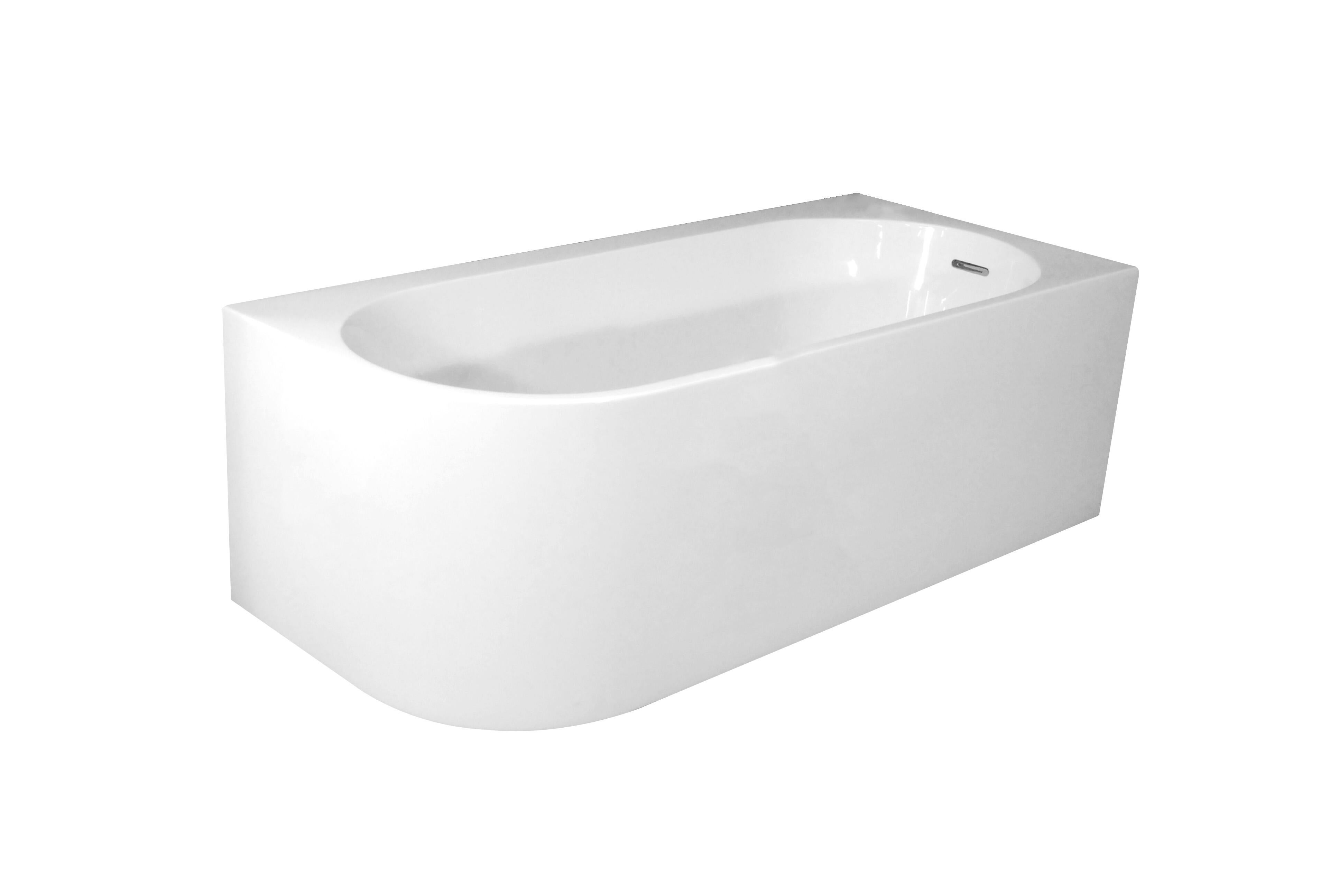 Baignoire îlot l.75 x L.160cm blanc Sophia version droite BALNEO - 4