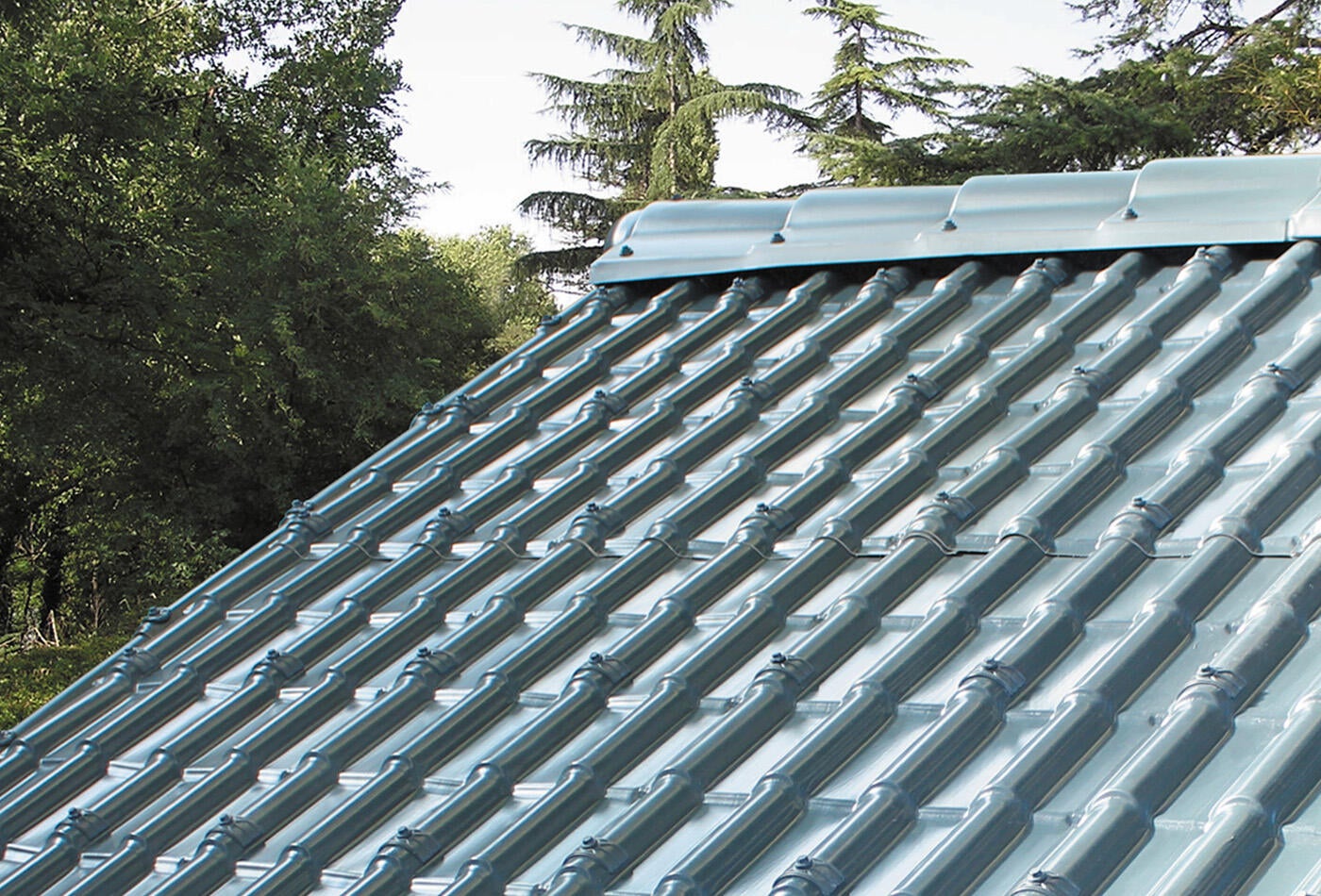 Rive droite pour plaque tegola bleu ardoise, L.1.7 m - 4