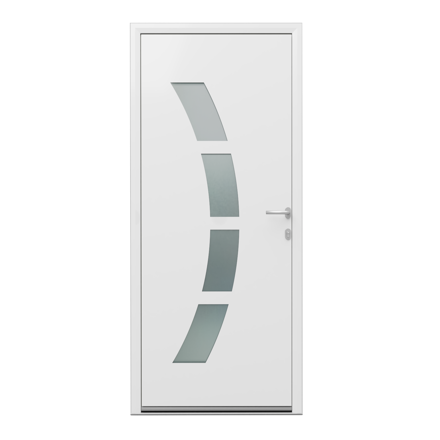 Porte d'entrée Alu Toledo 2 Essentiel H.215 x l.90 cm vitrée blanc, pous. gauche - 3