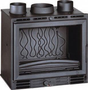 Insert à bois façade droite INVICTA 6660-14 8 kW