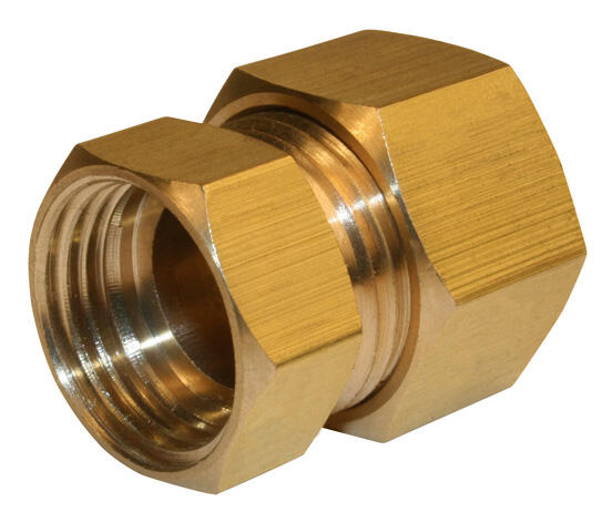 Raccord pour tuyau cuivre automatique / à visser F/F D.16 x 1/2