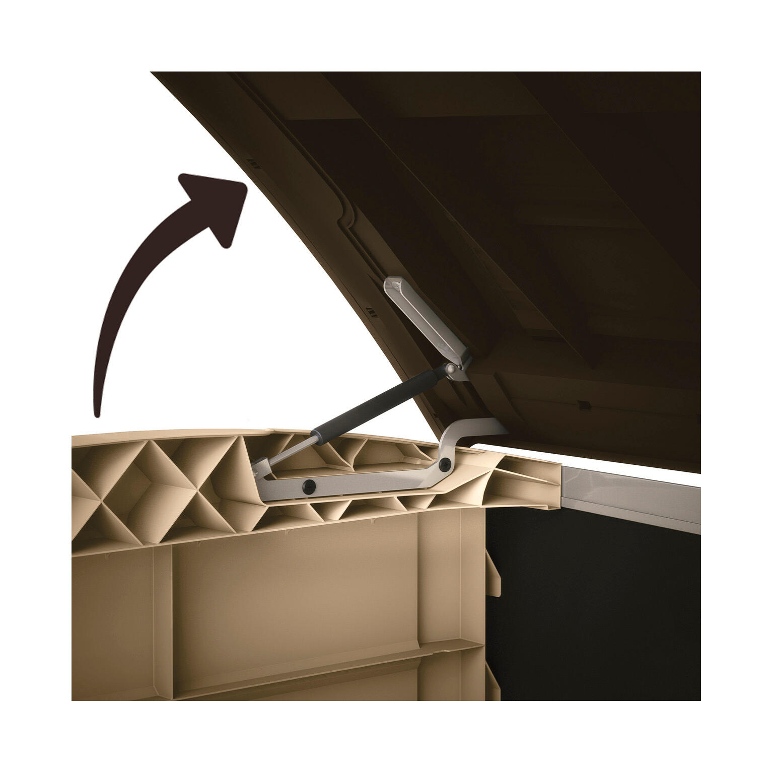 Baule KETER in polipropilene beige L 146 x H 120 x P 82 cm - 14