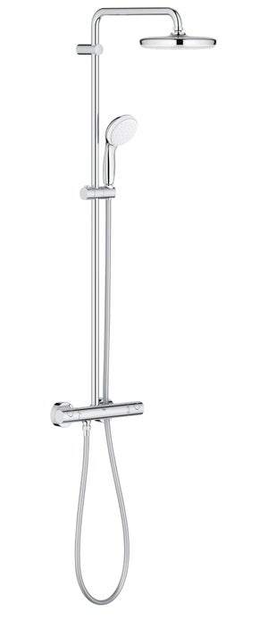 Colonne de douche avec robinetterie chrome, GROHE, Vitalio System Clova 210 thm