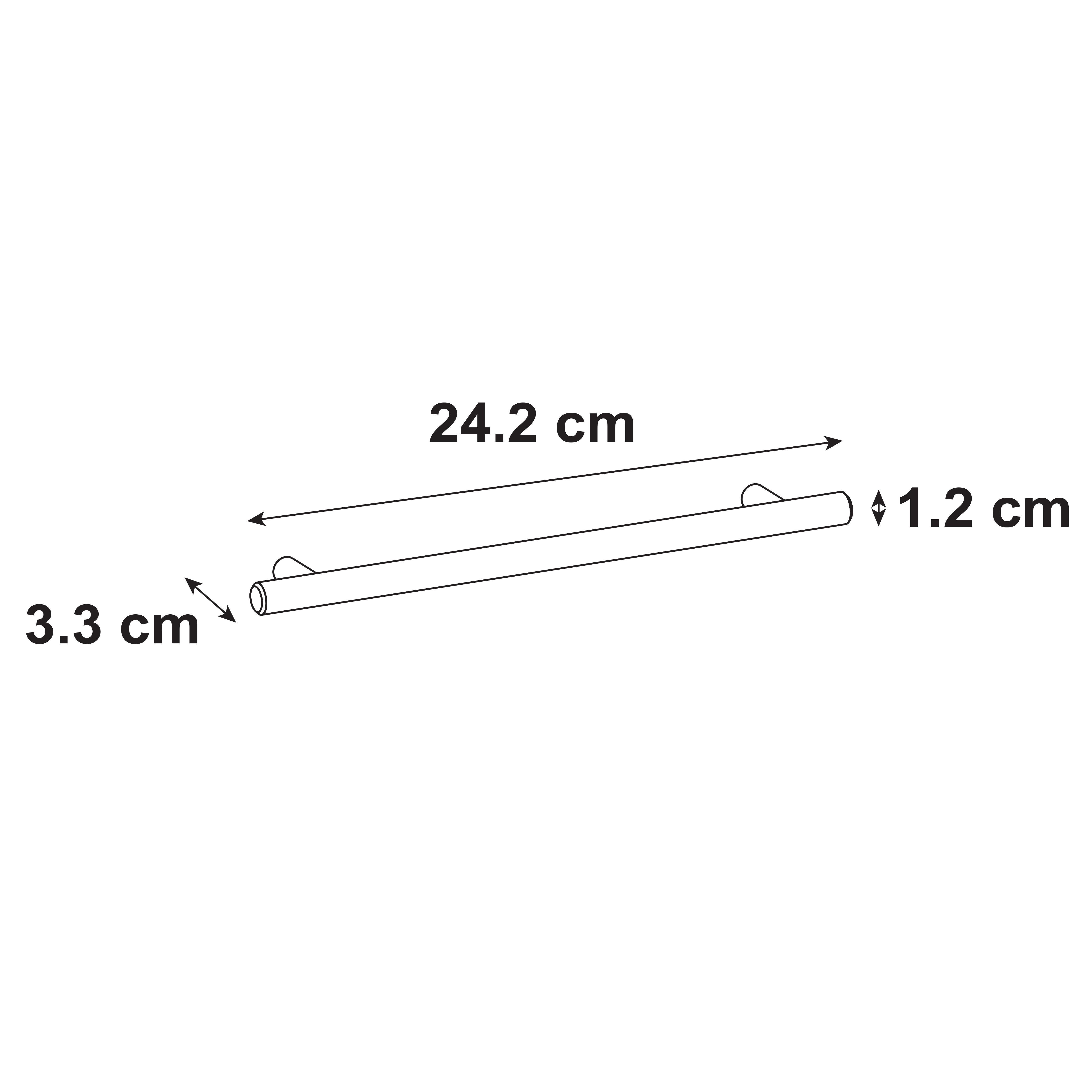 2 poignées de meuble, acier gris / argent brossé, entraxe 192 mm - 3