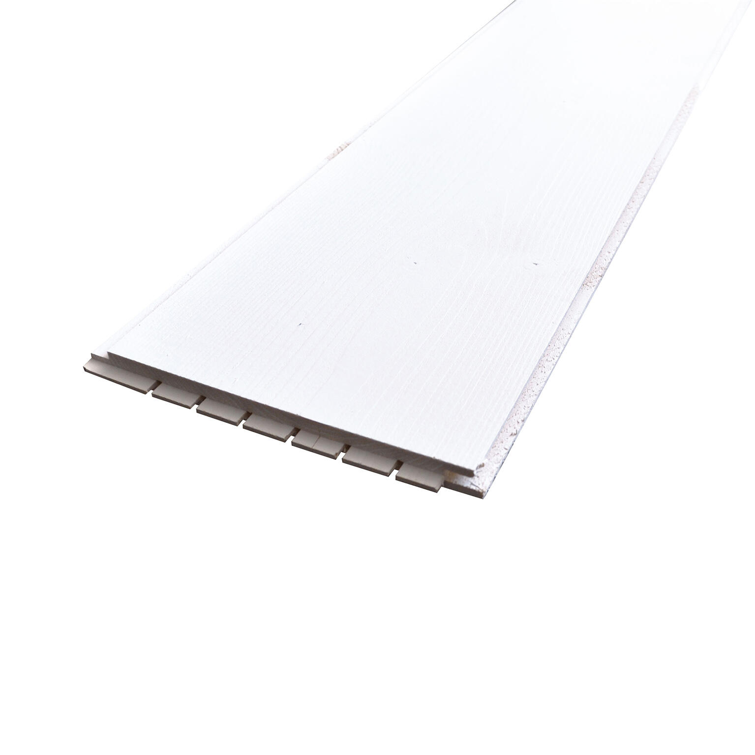 Lambris bois épicéa blanc brossé, L.205 x l.18 cm, Ep.16 mm - 2