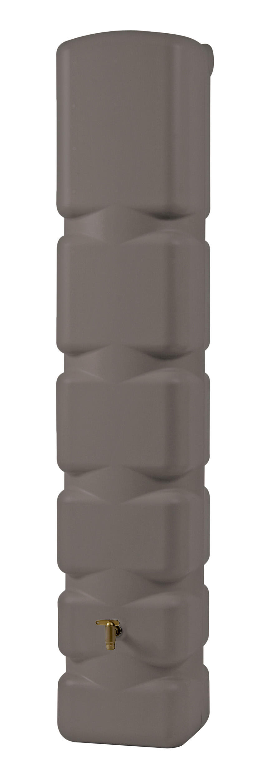Récupérateur d'eau aérien GARANTIA rectangulaire murale taupe , 300 l - 2