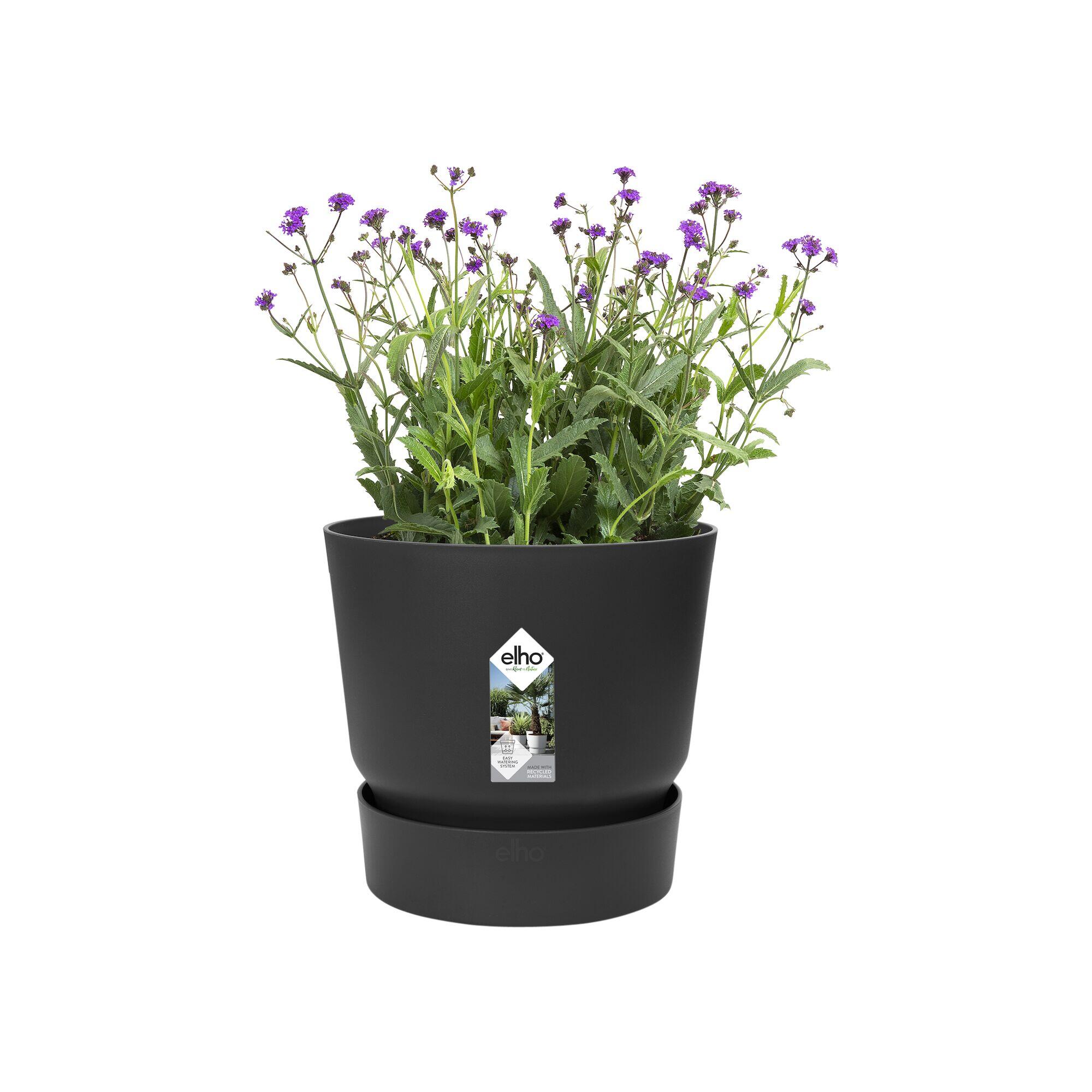 Pot polypropylène ELHO Greenville, Diam.47 x H.44.1 cm, living noir - 8