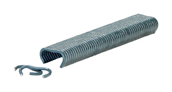 200 pièces Agrafes de clôture en fil d'acier Crampons en Acier Galvanisé Crampillons Clou de Clôture en Forme de U Agrafes pour Fil de Fer Barbelé
