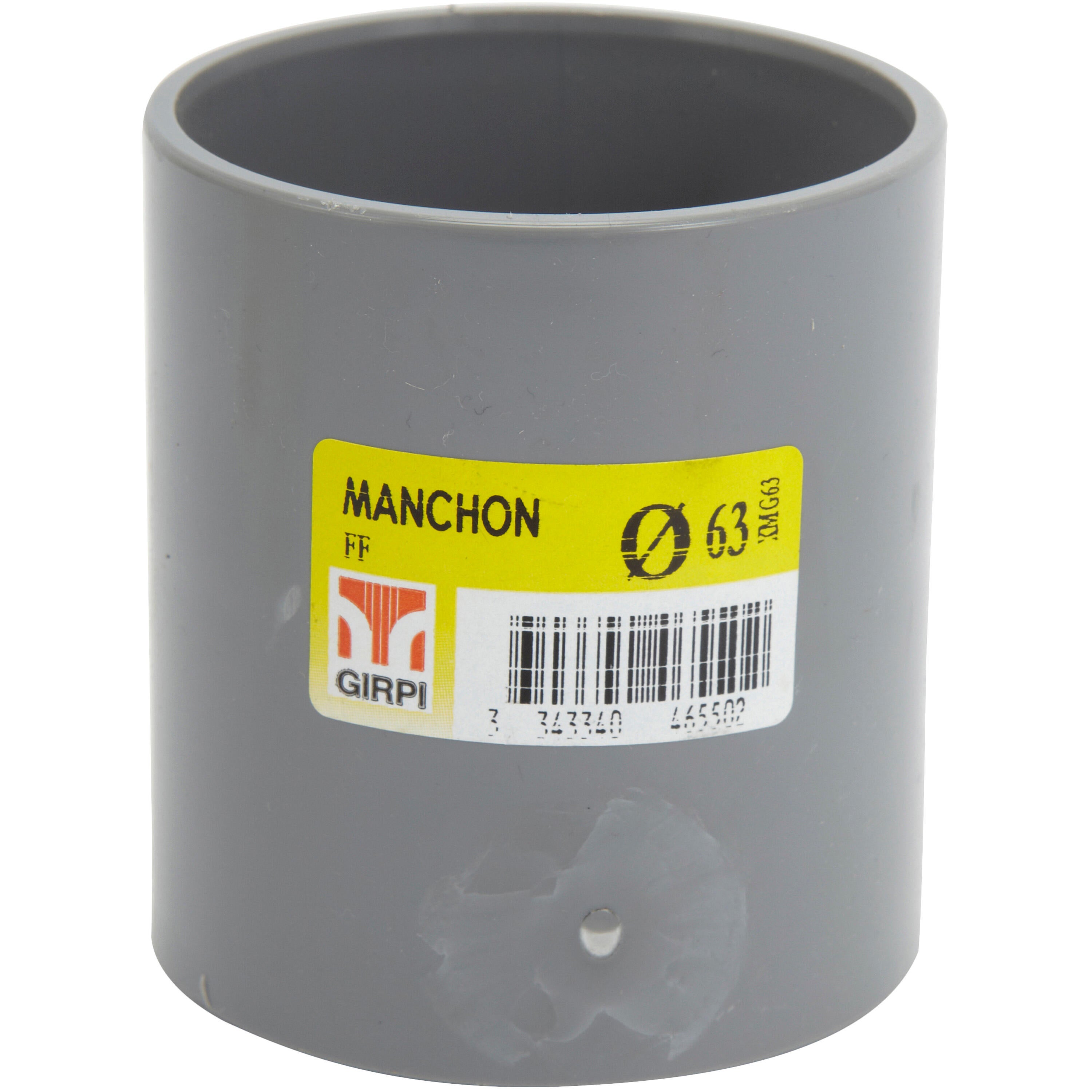 Manchon en pvc à coller, femelle / femelle, D63 - 2