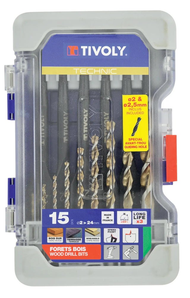 Coffret 6 mèches à mortaiser à droite WS D. 6 à 16 x Q 16 mm - 5051000