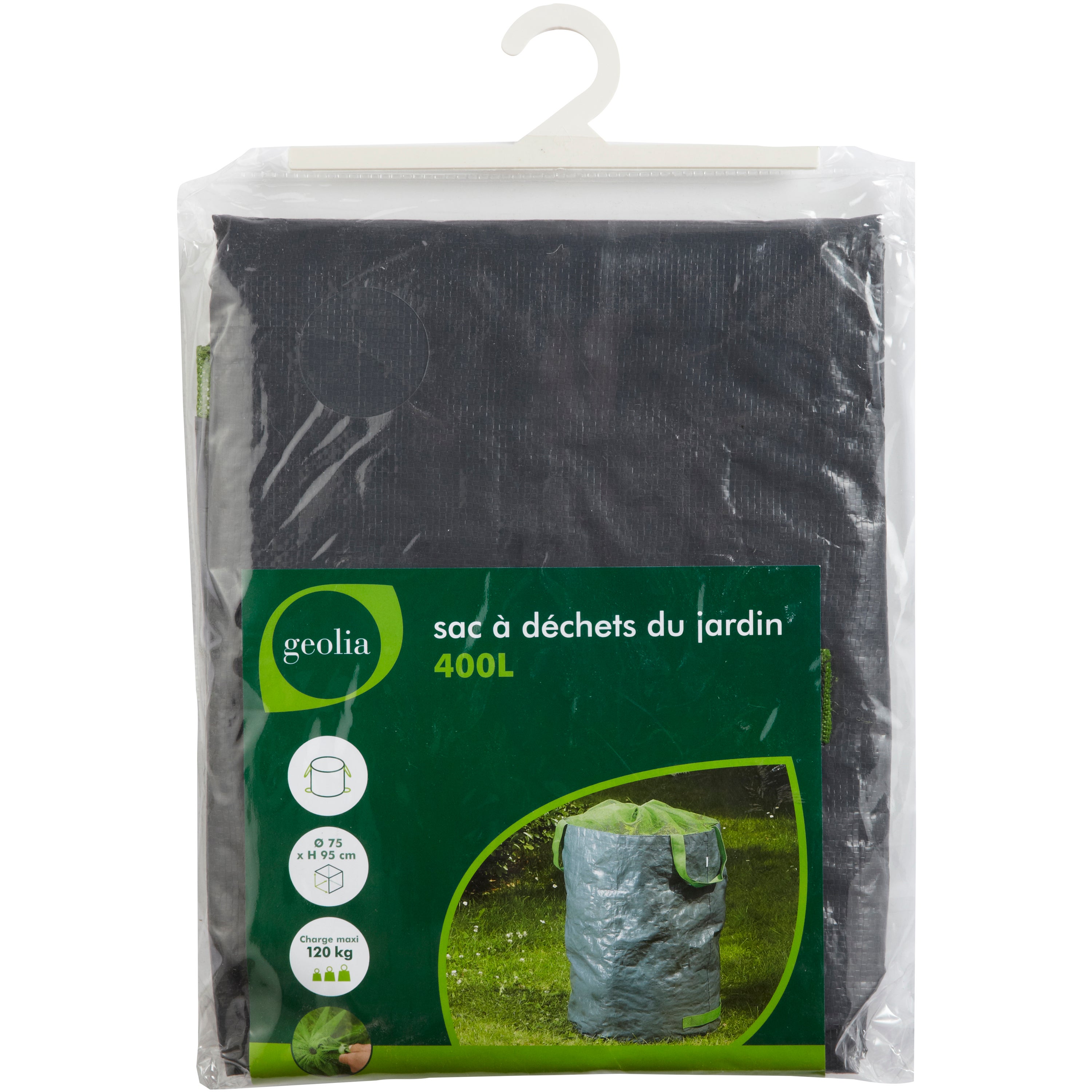 Sac à végétaux à gazon-feuilles réutillisable GEOLIA 400 l - 4