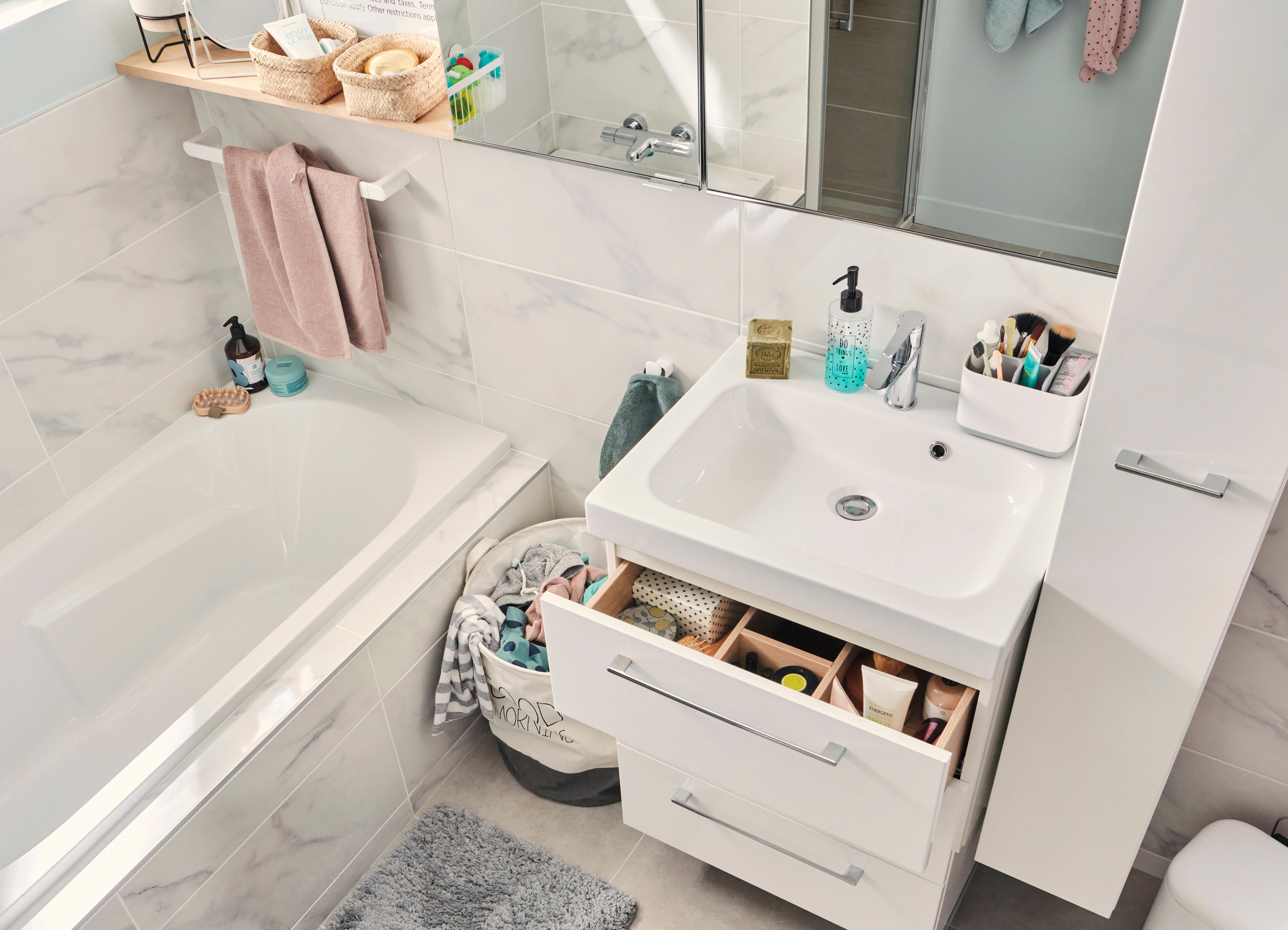 Bateria umywalkowa chrom Essential Sensea - 8