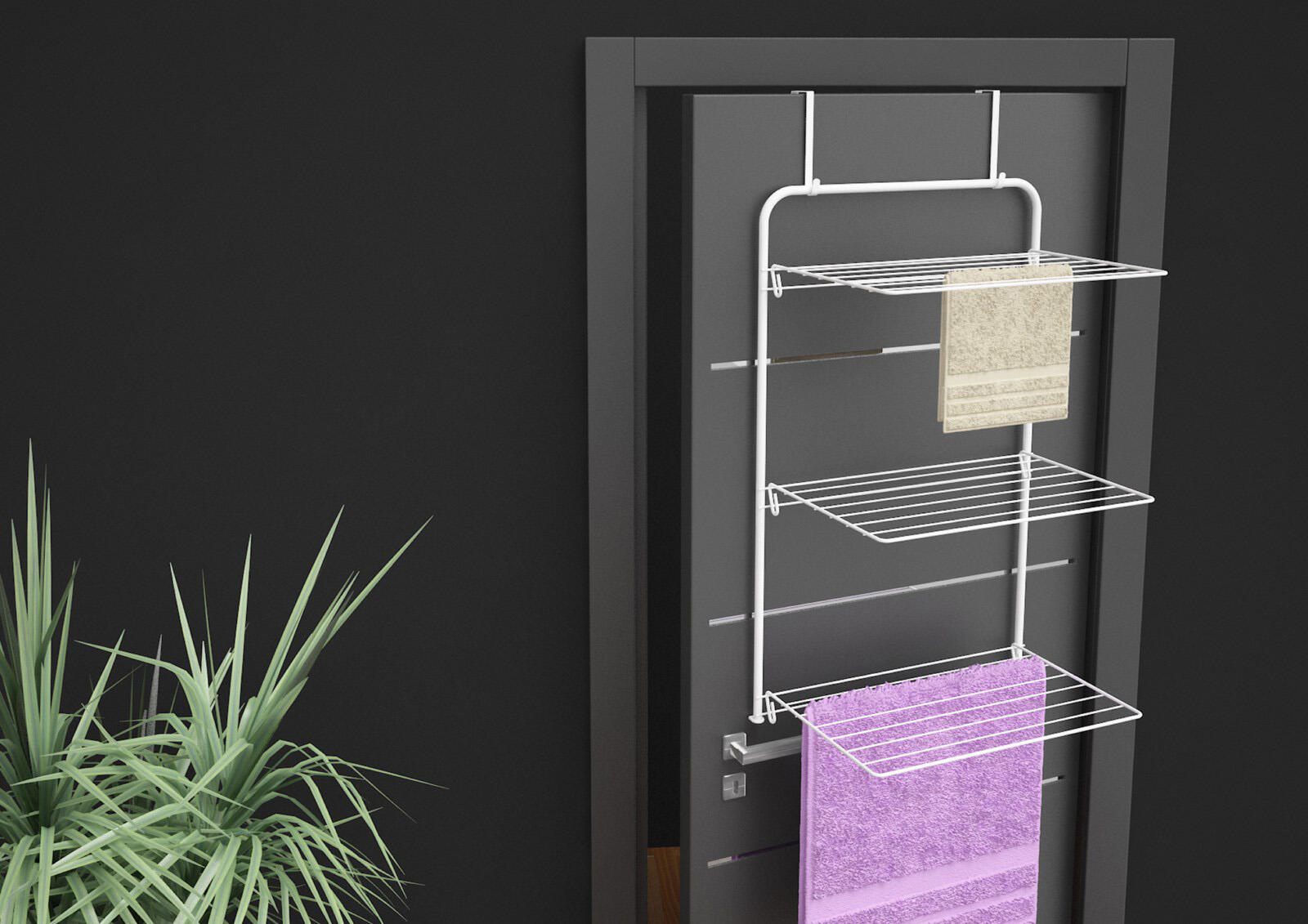 Etendoir à suspendre blanc, Azure - 2