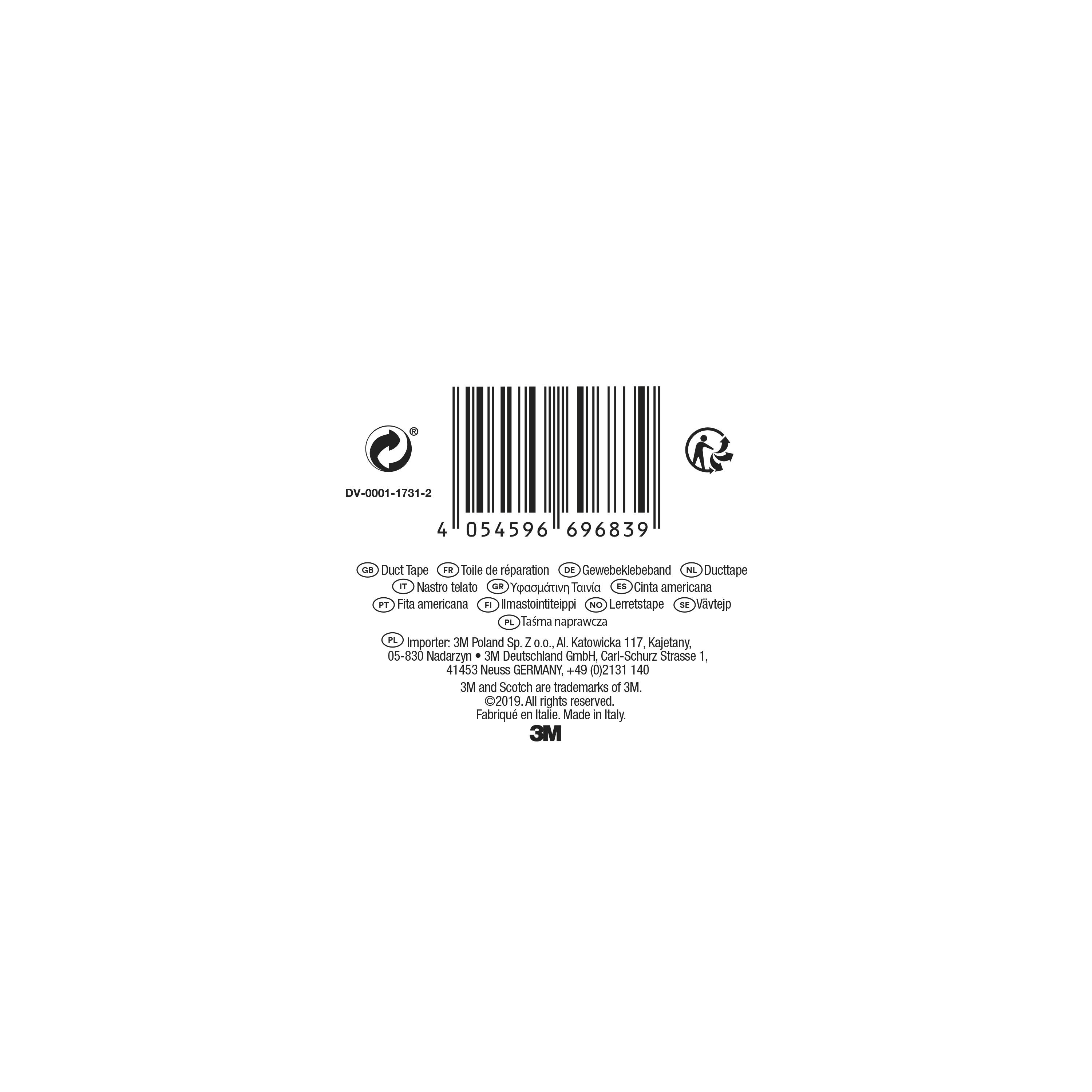 Adhésif de réparation Universal SCOTCH L.25 m x l.48 mm noir - 5