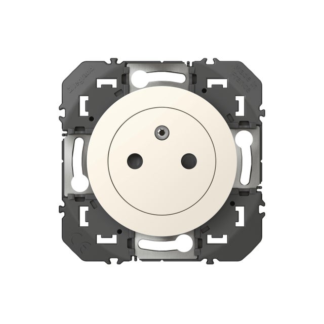 Prise avec terre affleurante à assembler Dooxie, LEGRAND blanc