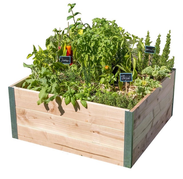 Potager sur pied bois Design 0818 l.75 x H.36 cm MON PETIT POTAGER