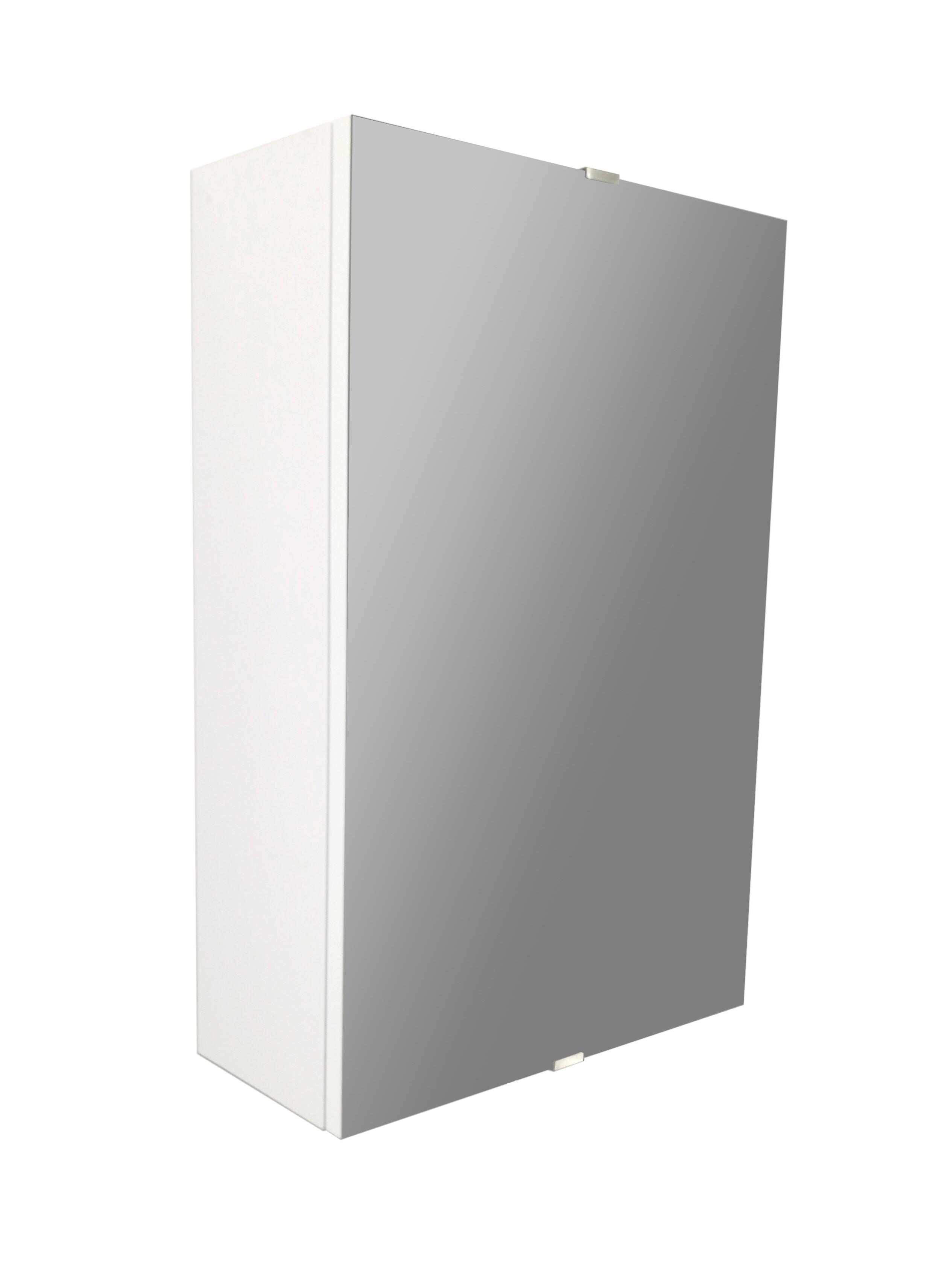 Armoire de toilette l.38 cm H.58 cm P.17 cm, blanc, SENSEA Essential - 3