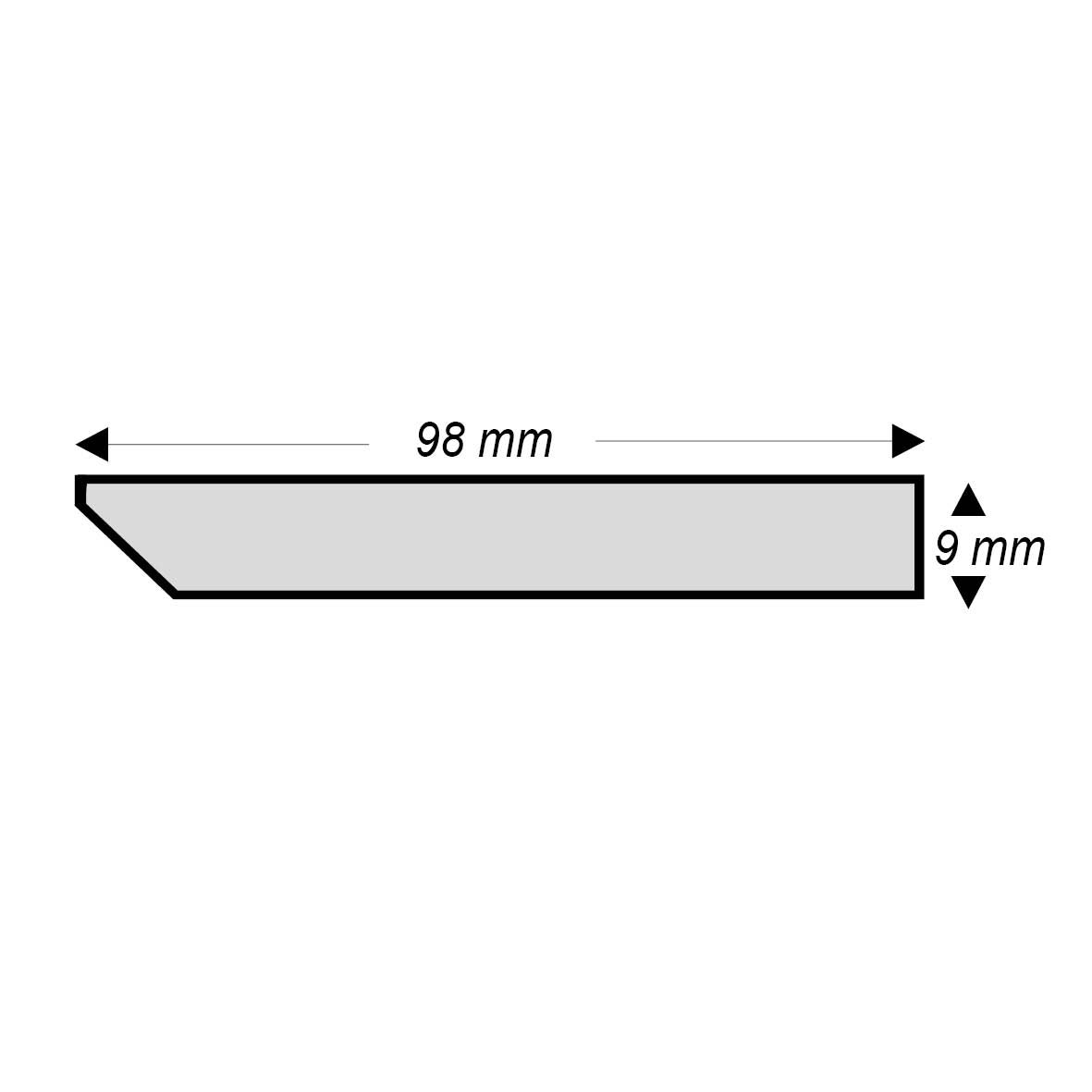 Lot de 5 plinthes médium (MDF) droites prépeintes blanc, 9 x 100 mm, L.2 m - 4