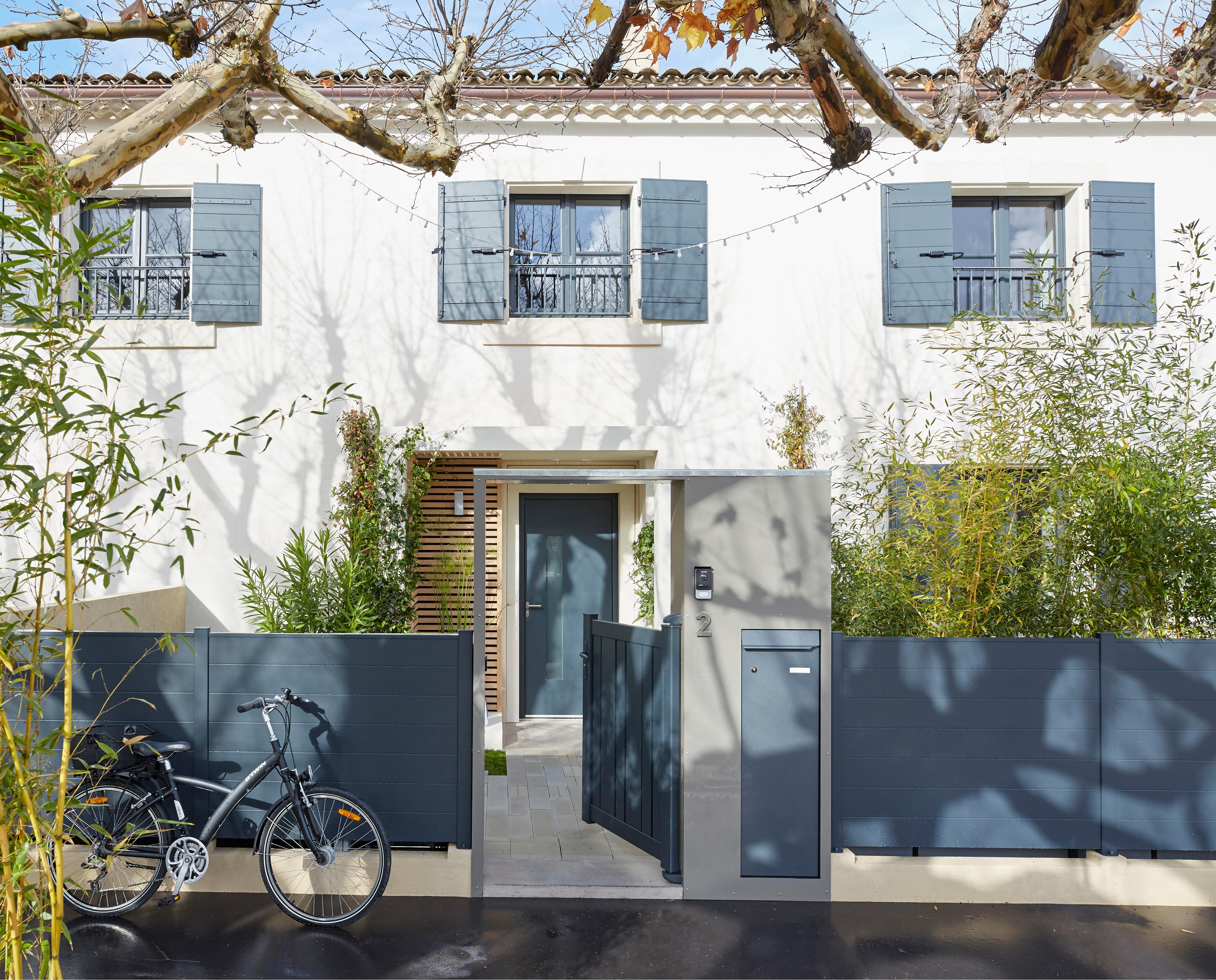 Embout poteau pvc pour clôture Klos up! gris zinc, l.8 x P.5 x H.1.2 cm - 2