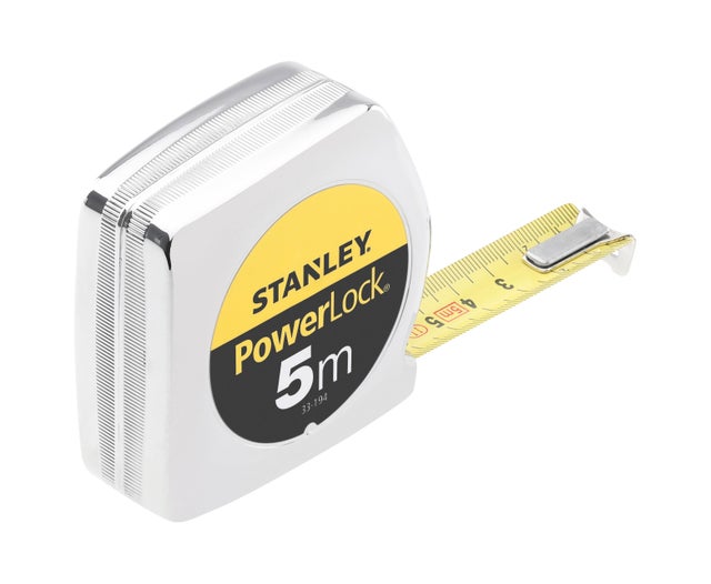 Mètre ruban l.19 mm x L.5 m Powerlock - STANLEY