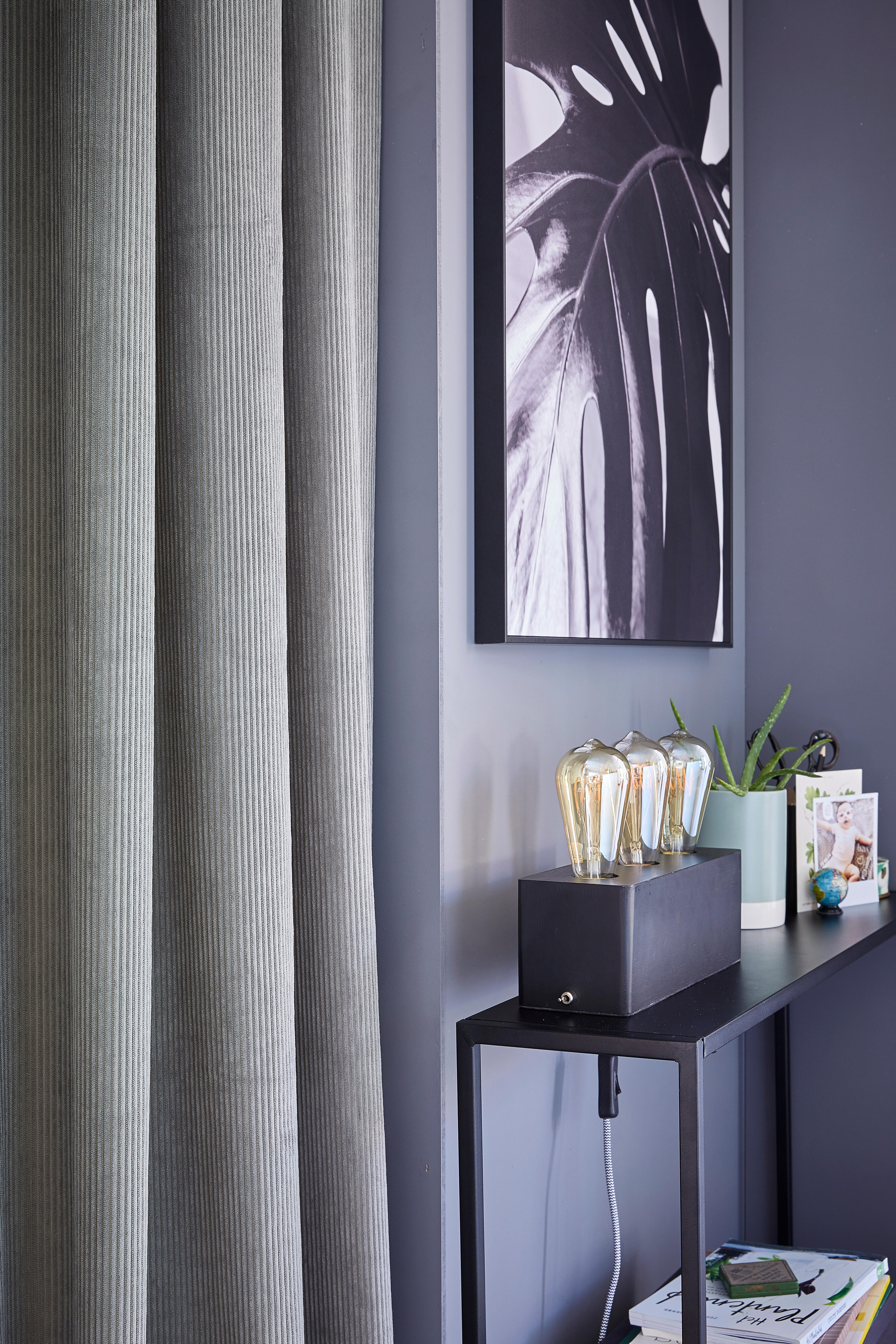 Rideau tamisant, Poème, vert H.260 x l.140 cm - 2