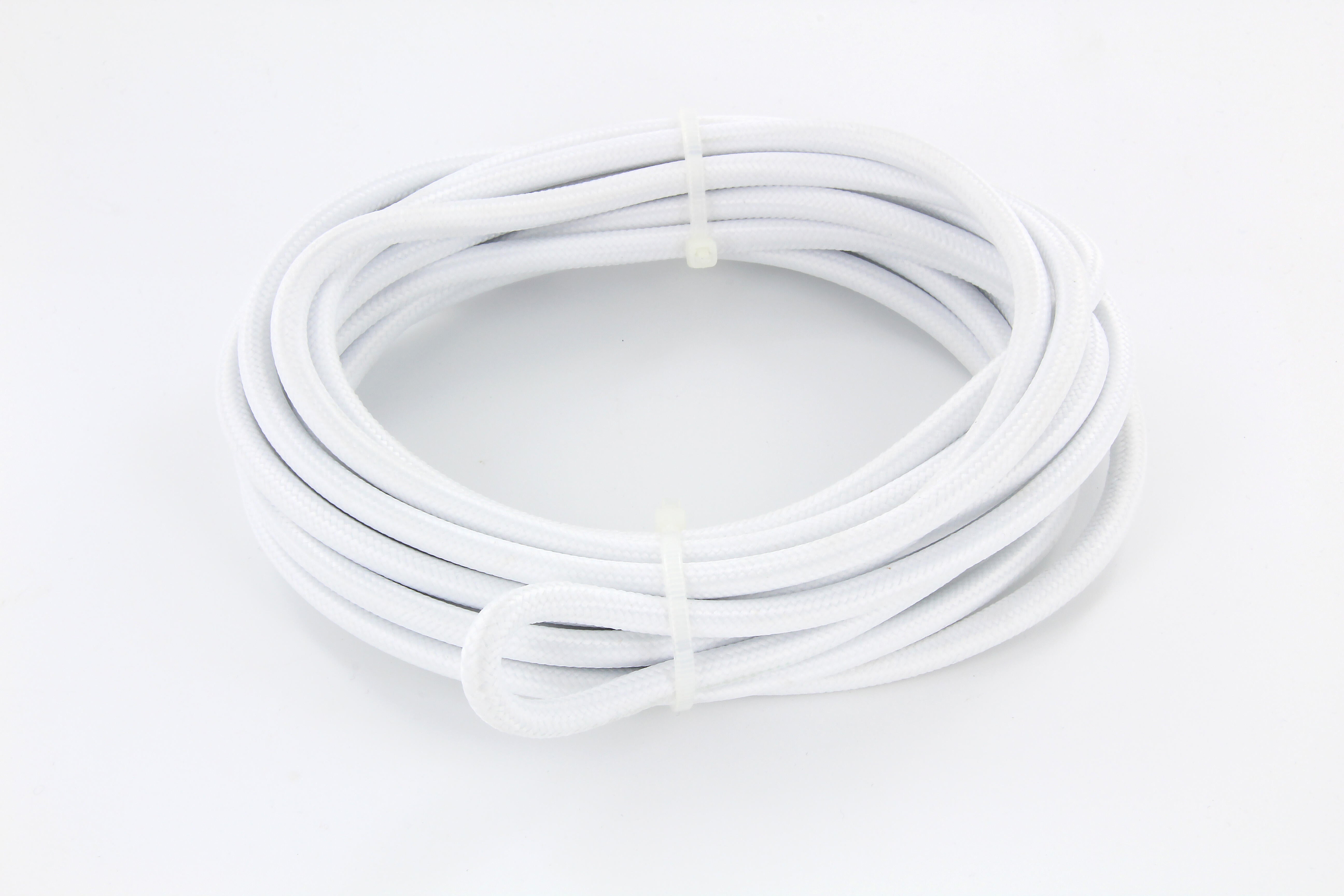 Câble textile 2 X 0.75 mm² h03vvf L.3 m, blanc - 2