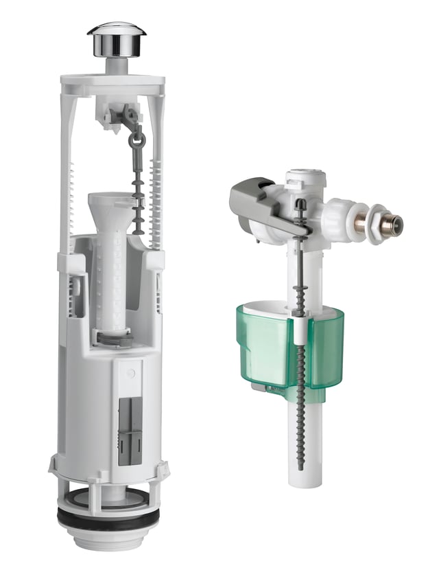 Chasse d'eau complète à étrier double poussoir silencieux Quieto, SIAMP