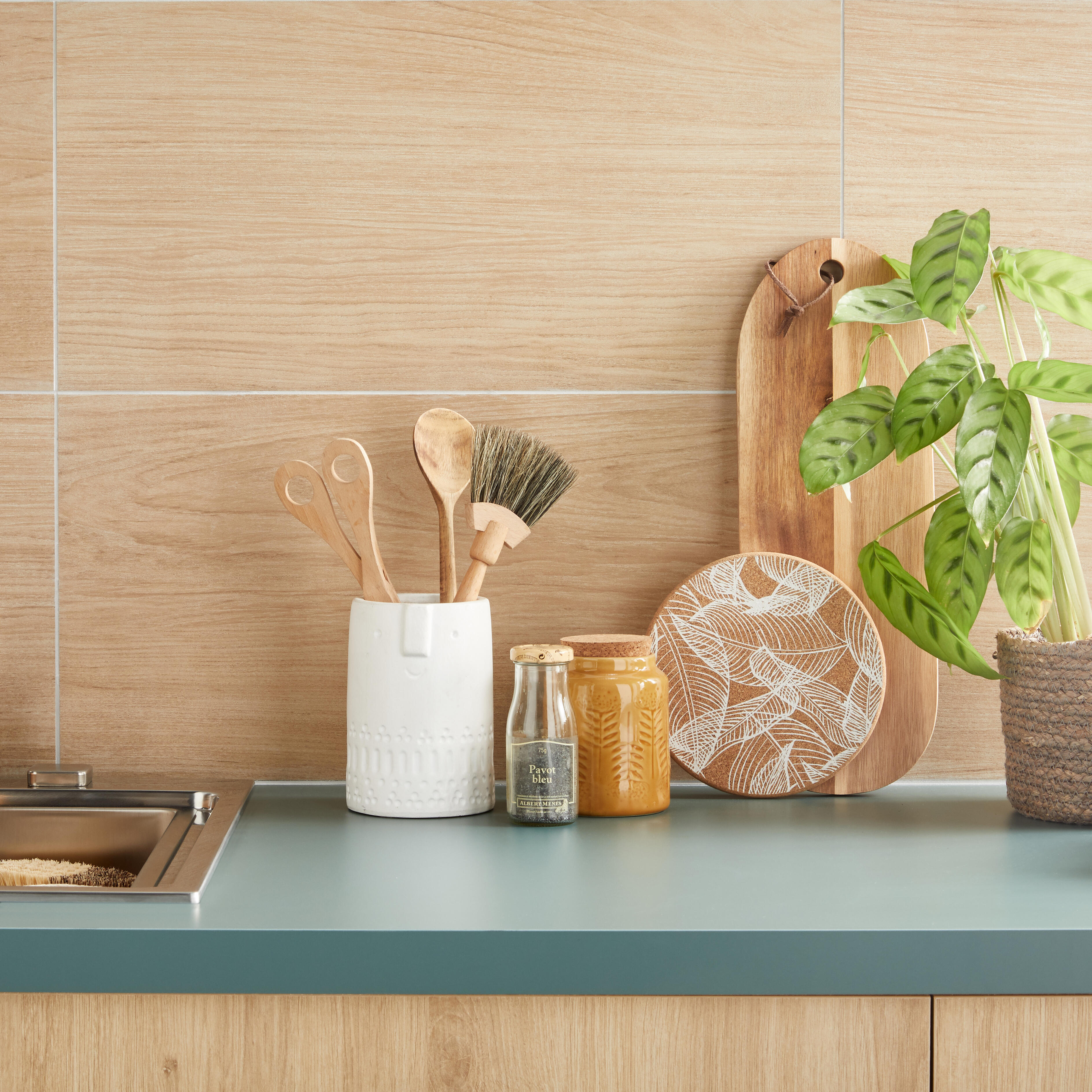 Piastrella da pavimento e rivestimento interno 30 x 60 cm Sp. 7.4 mm rettificato Remix Wood in gres porcellanato smaltato beige opaco traffico intenso (pei 4/5) R9 1.44 mq - 9