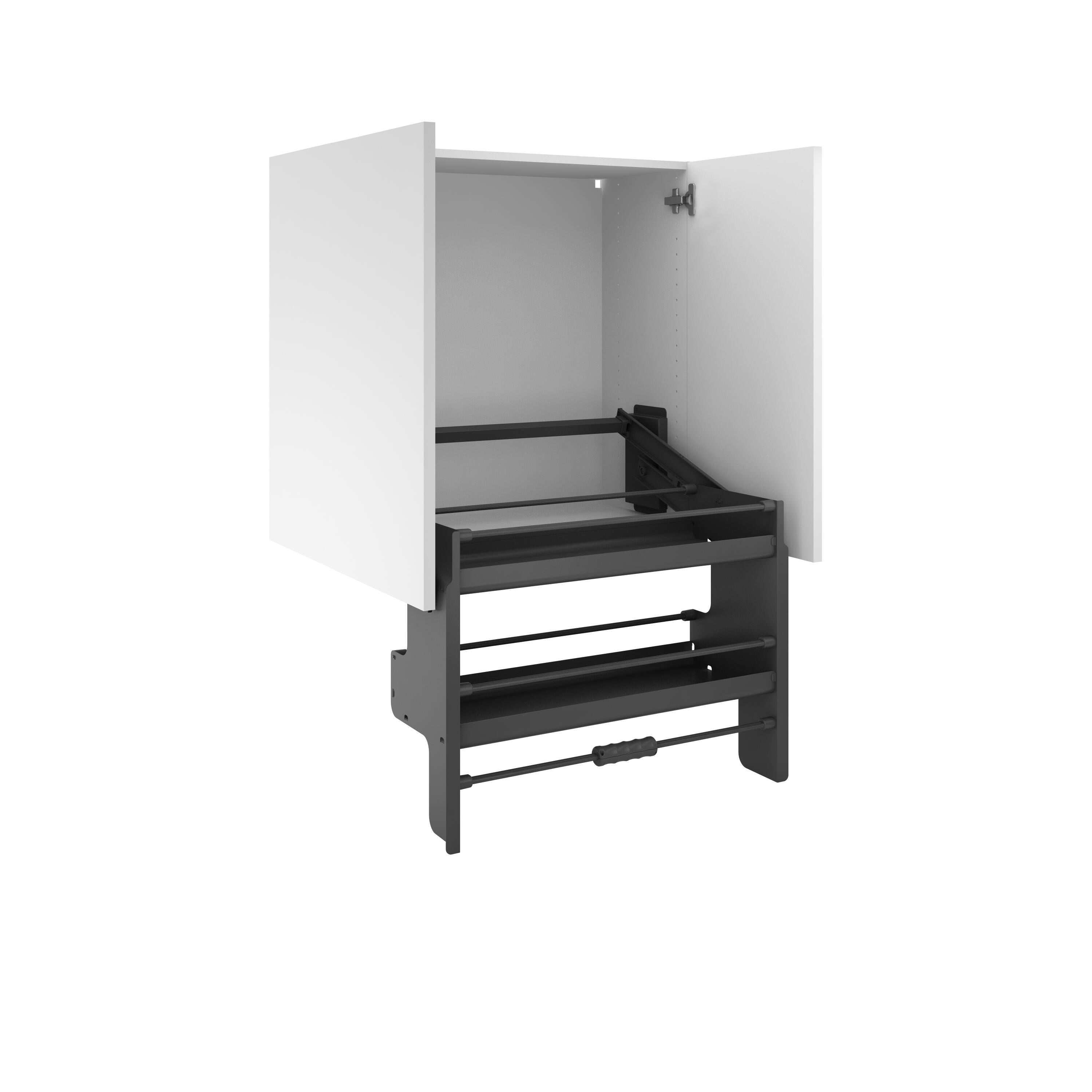 Rangement coulissant à l'anglaise double hauteur pour meuble l.80 cm / colonne l - 4