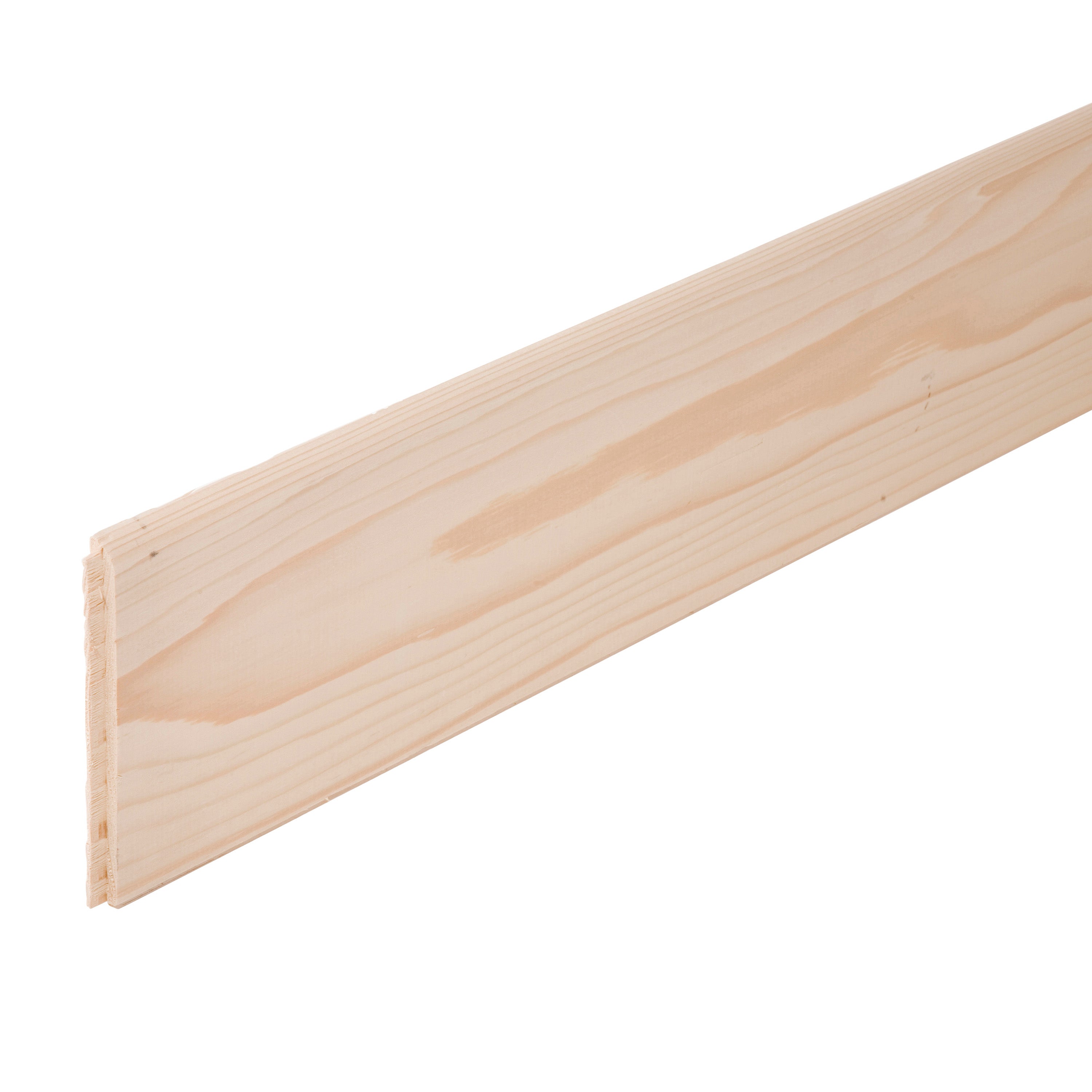 Plinthe sapin sans noeud arrondie, 11.5 x 140 mm, L.2.45 m - 3