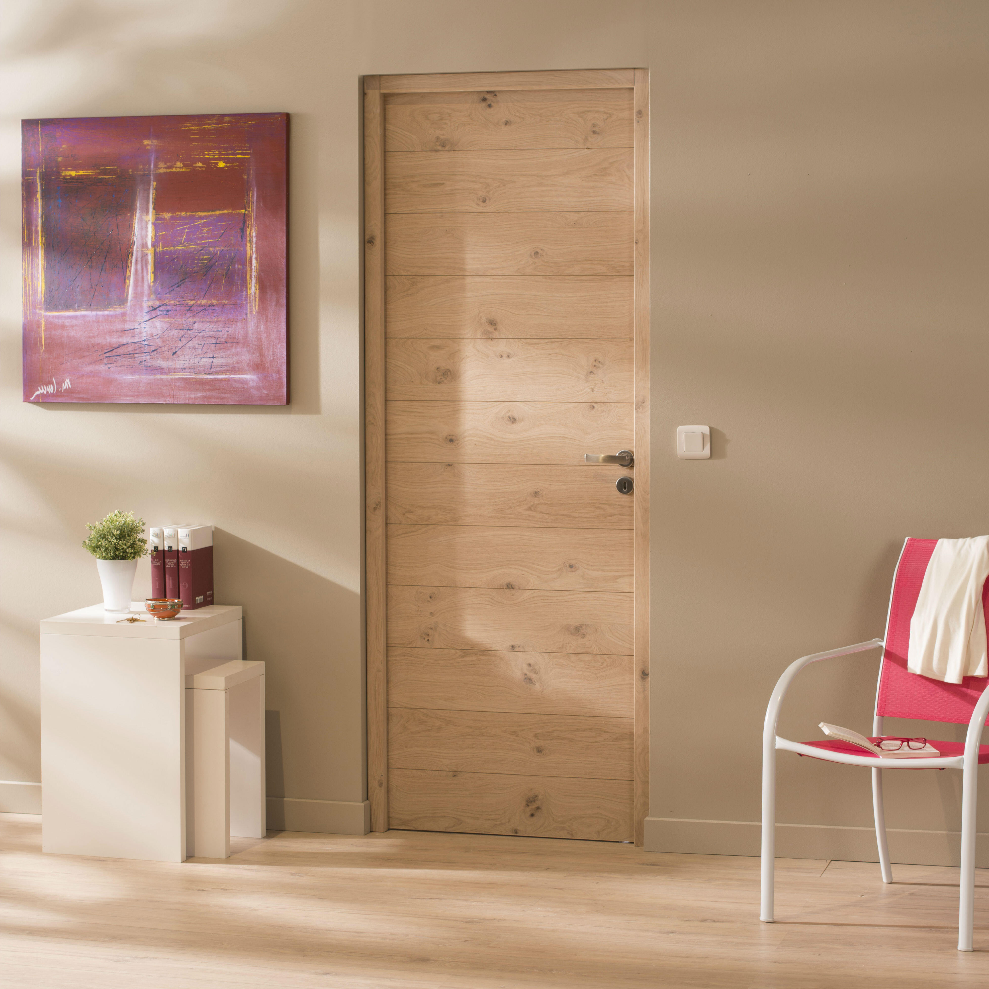 Bloc-porte, chêne Noé H.204 x l.73 cm, poussant gauche - 2