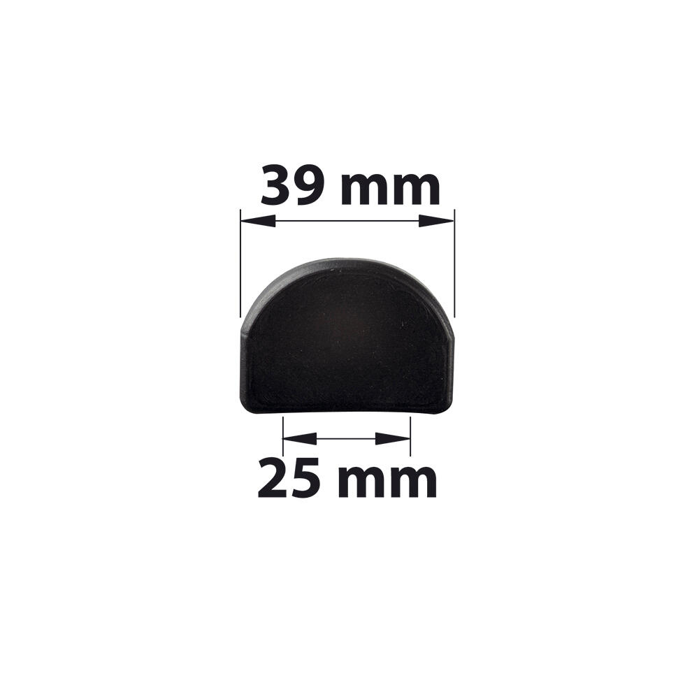 Lot de 2 protecteurs de butée polyamide brut, H.35 x L.40 x P.6 mm - 3