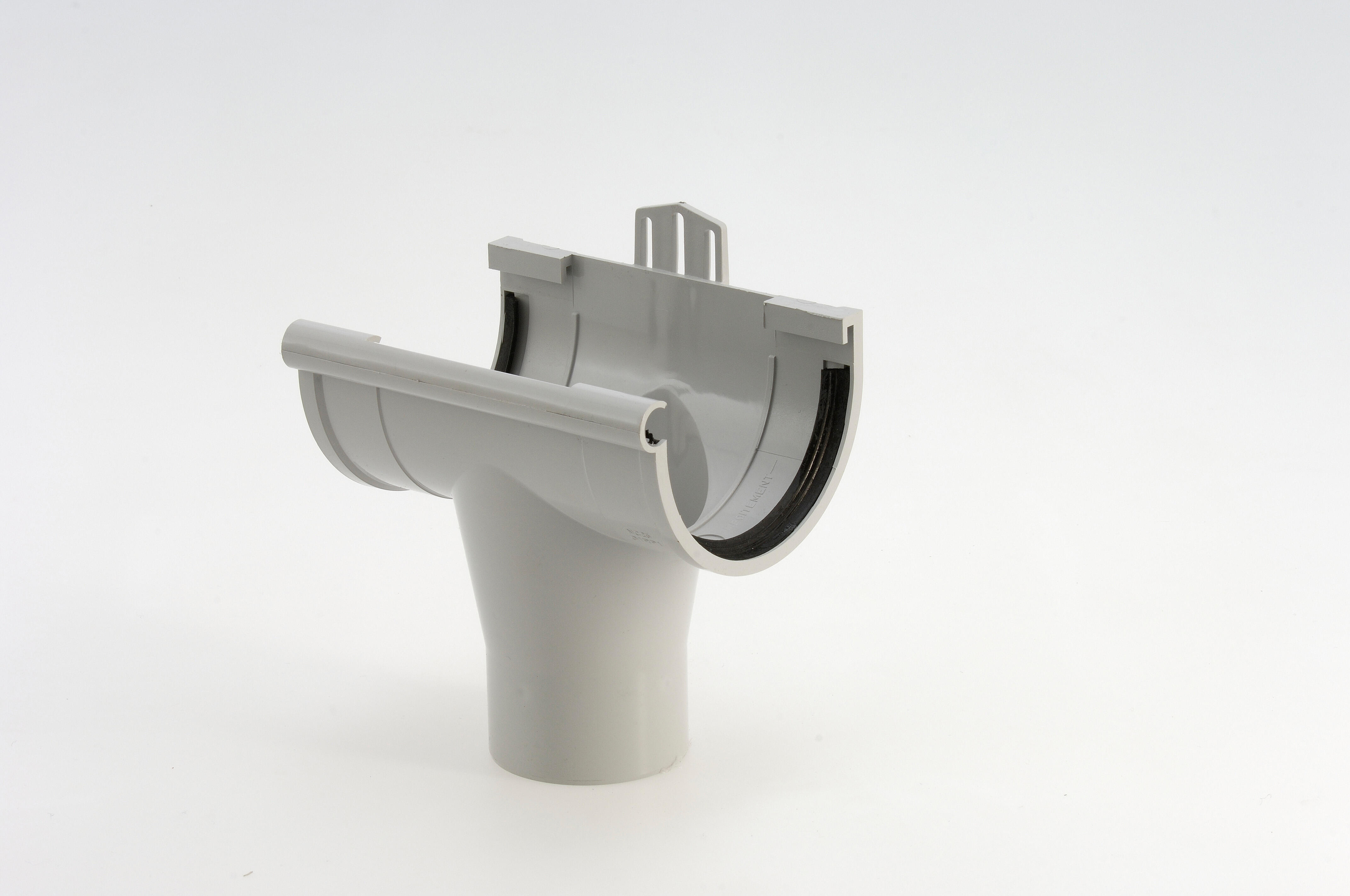 Naissance centrale à joint pvc gris GIRPI, Dév.16 cm - 3