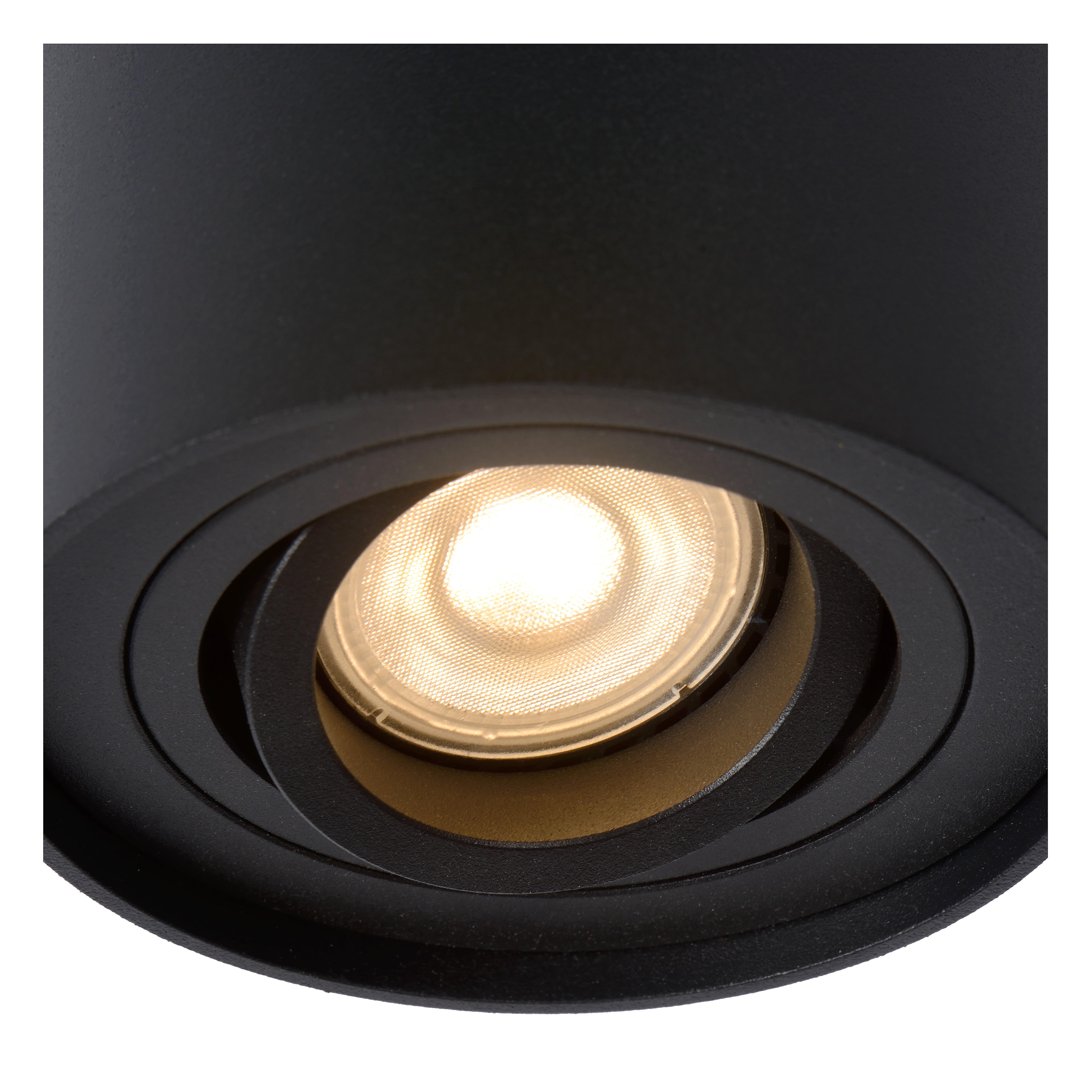 Spot Tube, aluminium noir, GU10, LUCIDE - 5