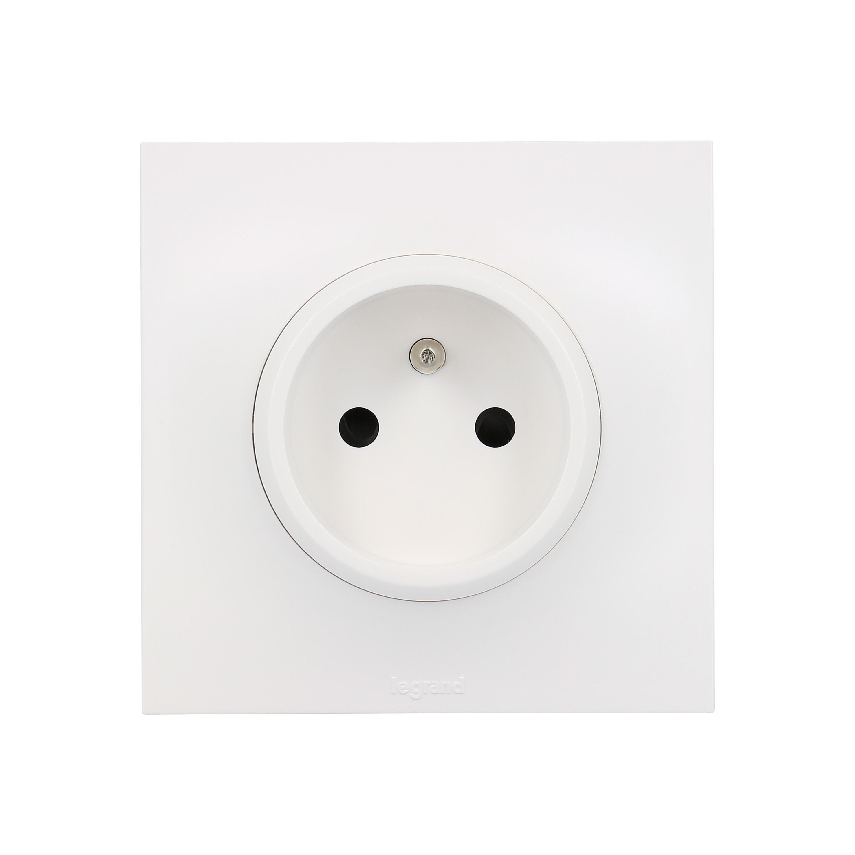 Prise avec terre complet Neptune, LEGRAND blanc - 3