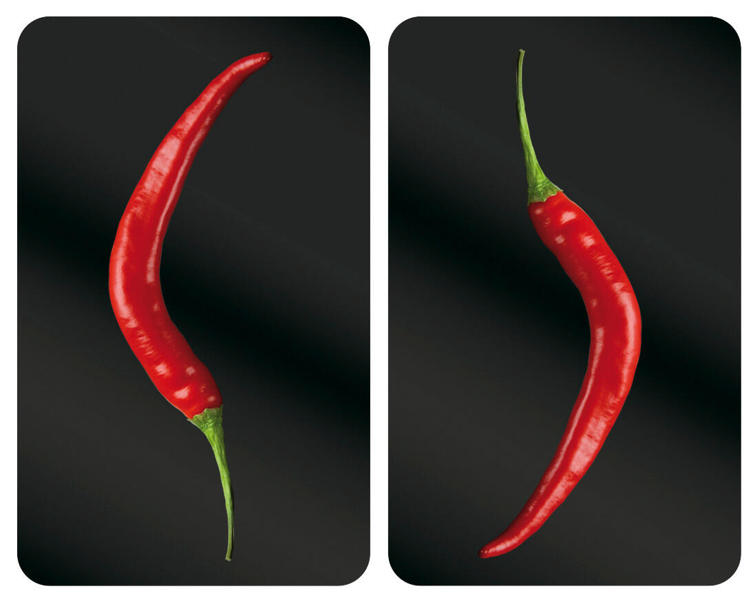 Lot de 2 plaques de protection en verre Piment - 2